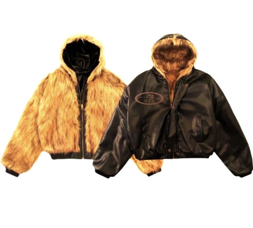 Homemade REVERSIBLE LEATHER / FUR (HOME MADE CUSTOM JACKET) Size US M / EU 48-50 / 2 - 7 Thumbnail