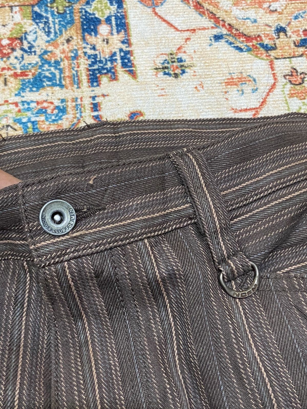 Nicole Club DROP💥 2000s NICOLE CLUB FOR MEN STRIPED PANTS Size US 32 / EU 48 - 7 Thumbnail