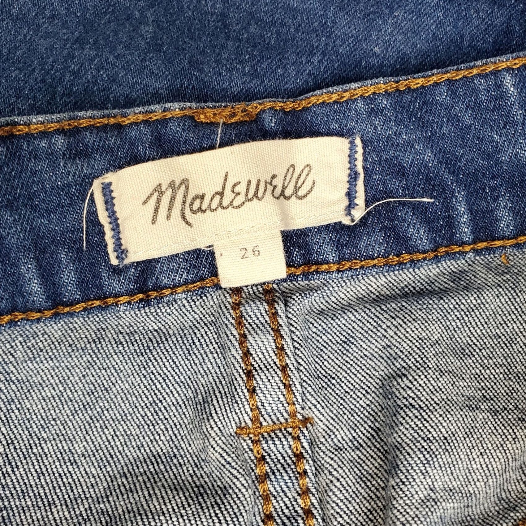 Madewell Madewell Womens Size 26 Blue Denim 5-Pockets Button Front Mini Skirt Short Casual Everyday Size 26" / US 2 / IT 38 - 5 Thumbnail