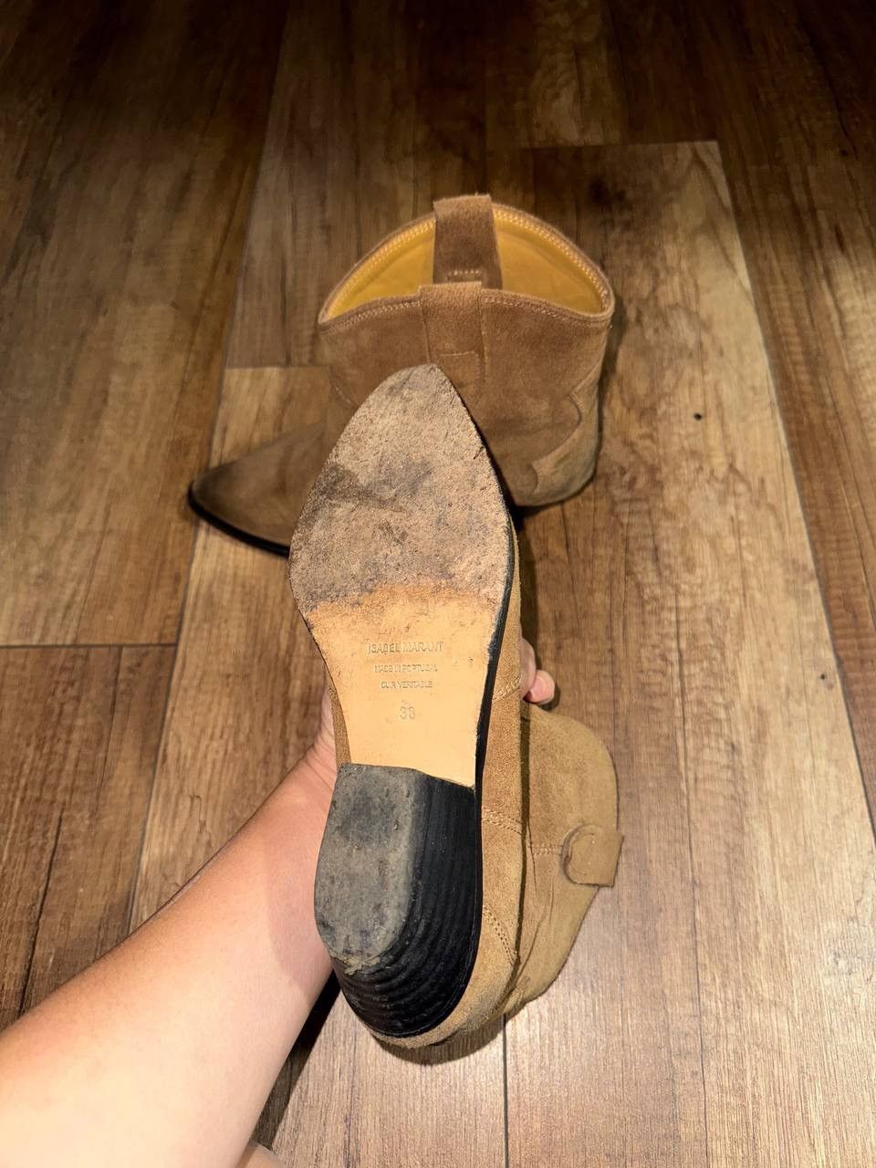 Isabel Marant Isabel Marant Dewina Suede Western Boots Camel 38 Size US 8 / IT 38 - 11 Thumbnail
