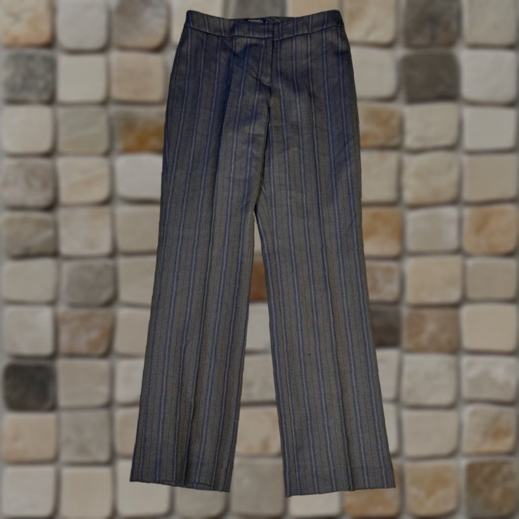Pendleton Pendleton Woolen Mills Pants Women 4 Straight Leg Wool Multi Striped Mid Rise Dress Pants Casual Womens Size 27" / US 4 / IT 40 - 1 Thumbnail