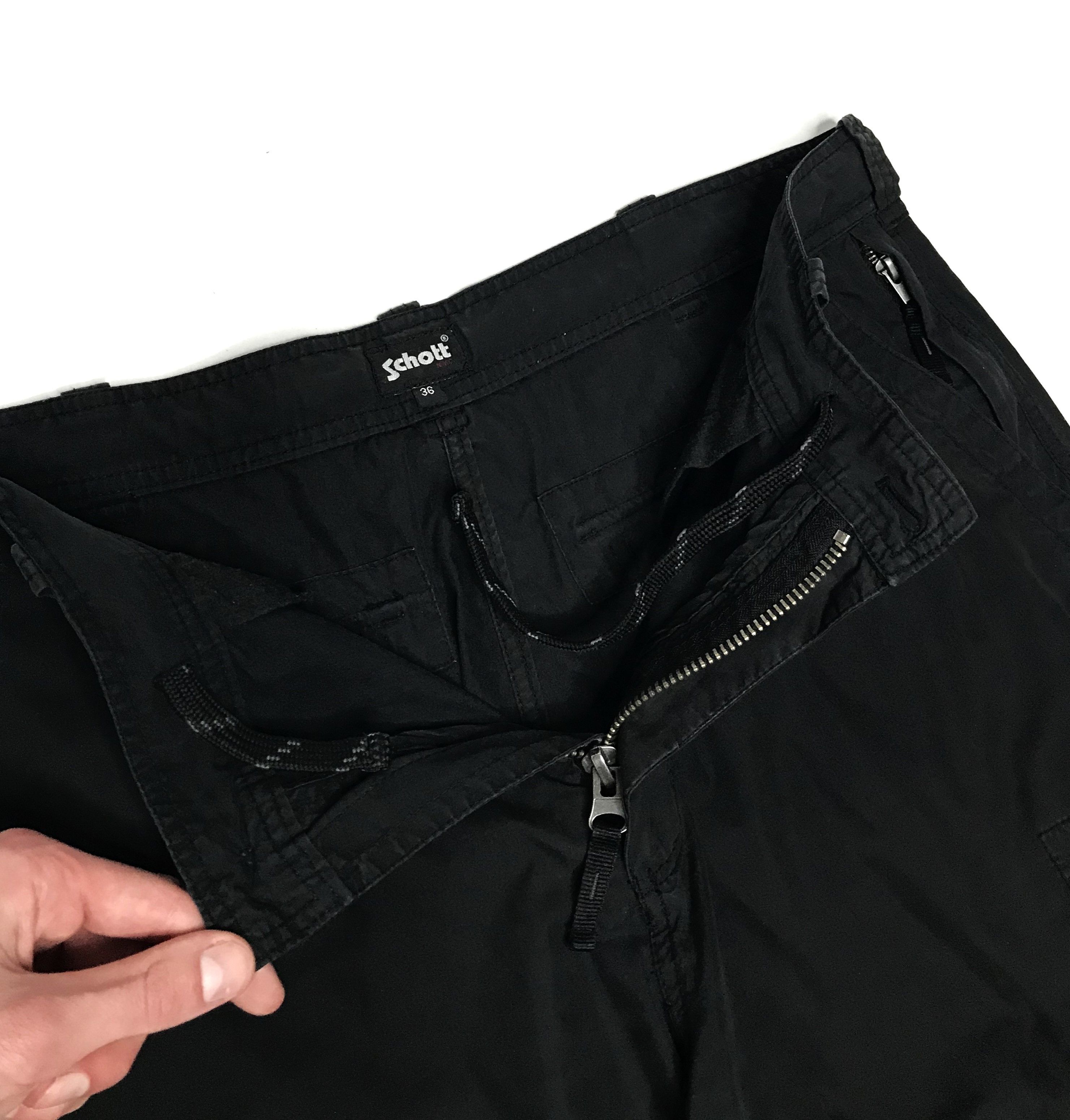 Schott Schott N.Y.C. Cargo Shorts Bermuda Mens Size 36 Black Size US 36 / EU 52 - 7 Thumbnail