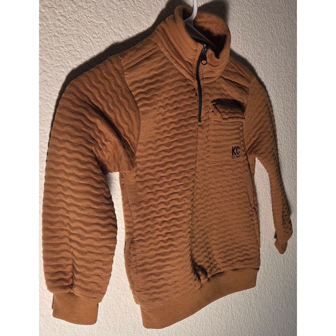 Kenneth Cole Kenneth Cole Brown Quarter Zip - Kids Size - 5 Size XXS / US 00 / IT 34 - 3 Thumbnail