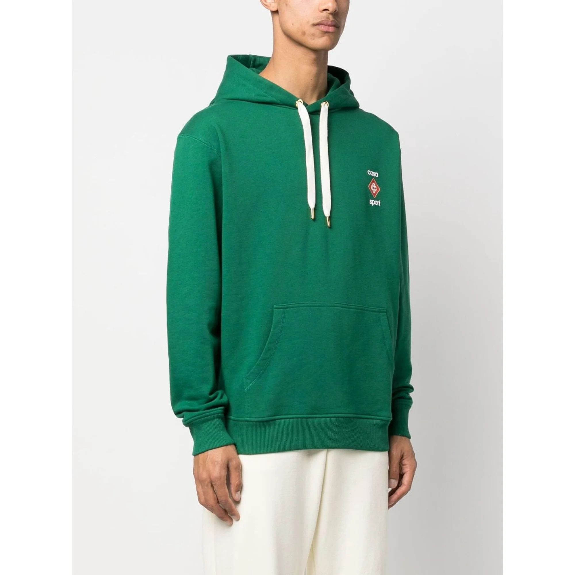 Casablanca o1mle0326 3D Printed Hoodie Casa Sport Logo in Green Size US XXS / EU 40 - 2 Thumbnail