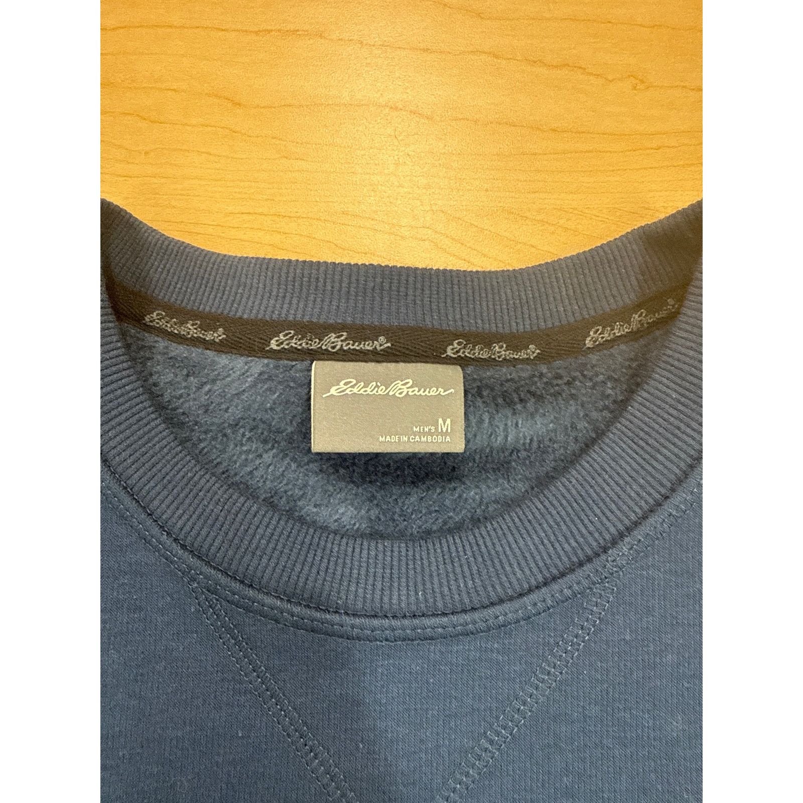 Eddie Bauer Eddie Bauer Mens Crewneck Sweatshirt Fleece Lined Navy Blue Size US M / EU 48-50 / 2 - 3 Thumbnail