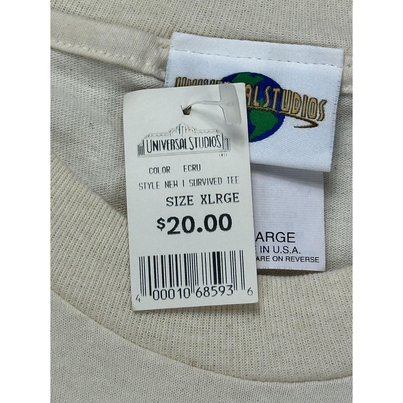 Universal Studios Jurassic Park Ride Shirt Sz XL Puffer Universal Studios USA Size US XL / EU 56 / 4 - 8 Thumbnail