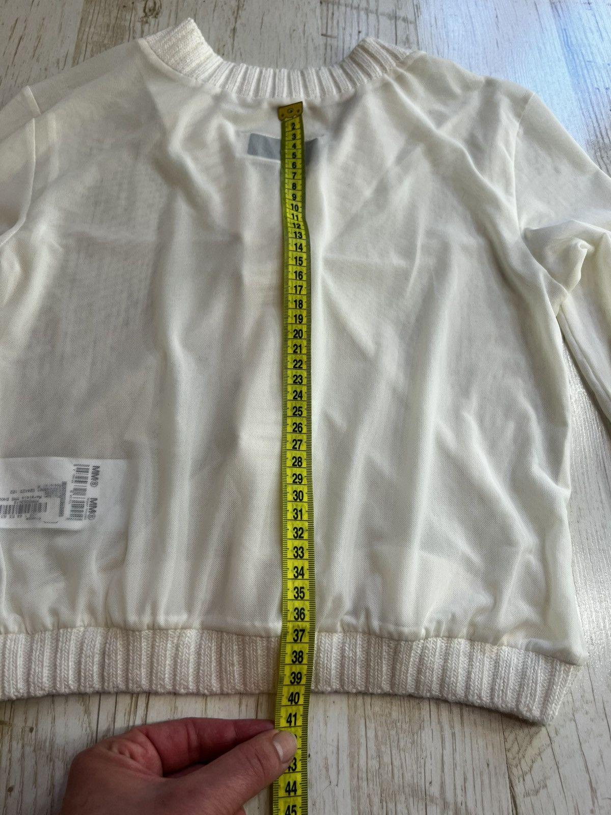 Maison Margiela MM6 Maison Margiela Mesh Cardigan Ivory Size M New Size M / US 6-8 / IT 42-44 - 18 Thumbnail