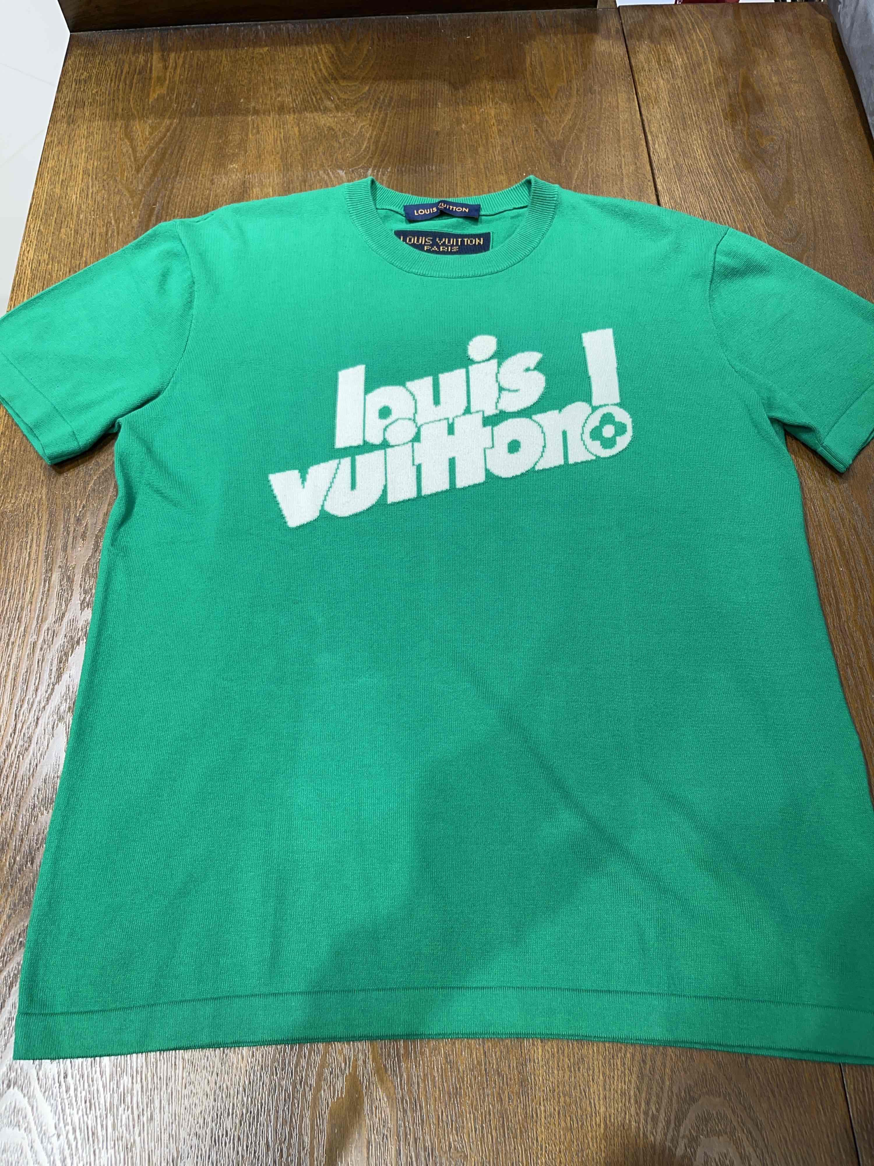 Louis Vuitton Louis Vuitton Logo Graphic T-Shirt Green Size L Size US L / EU 52-54 / 3 - 1 Thumbnail