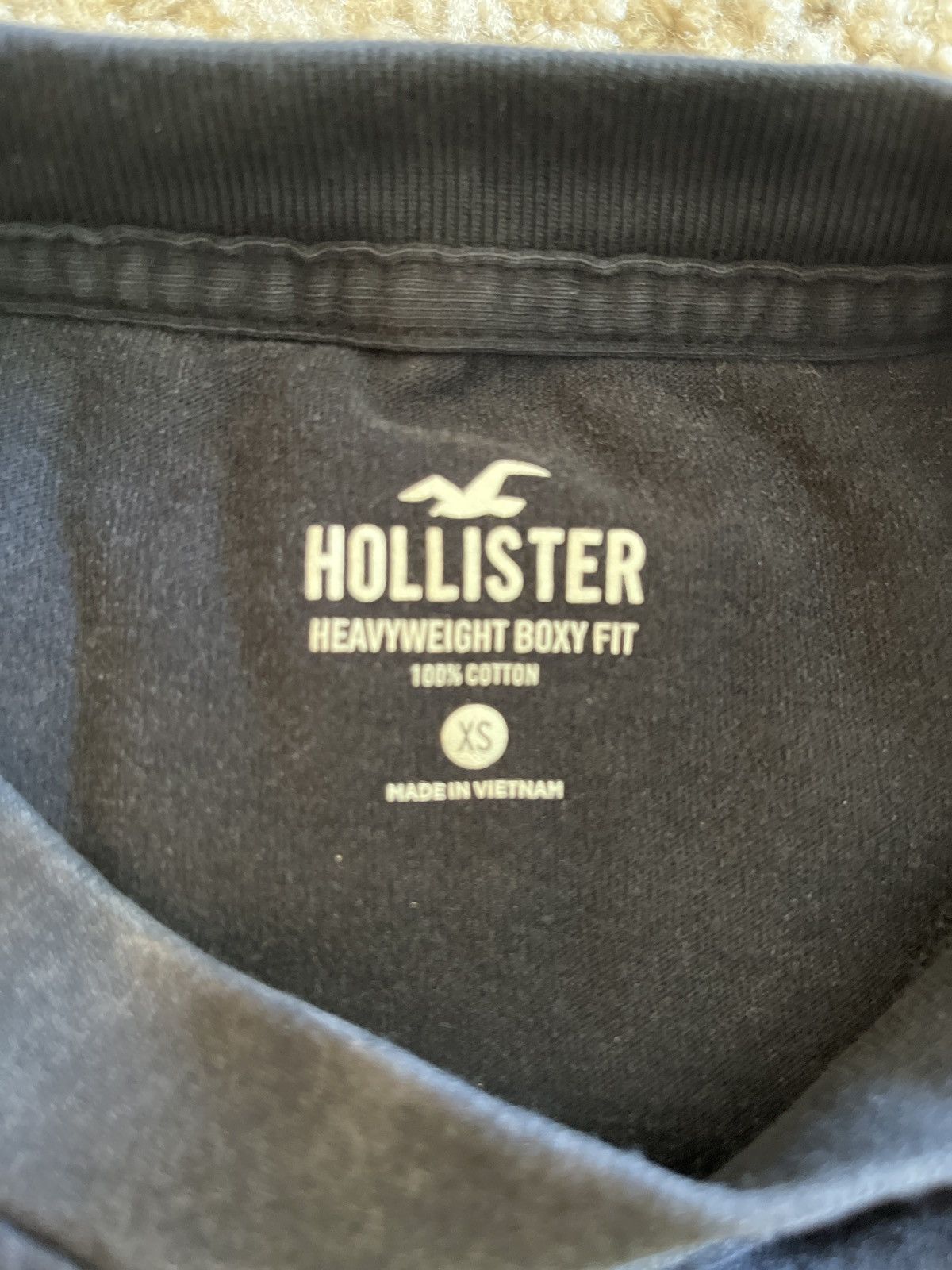 Hollister Baggy Heavyweight Washed Black Tee Size US XS / EU 42 / 0 - 3 Thumbnail