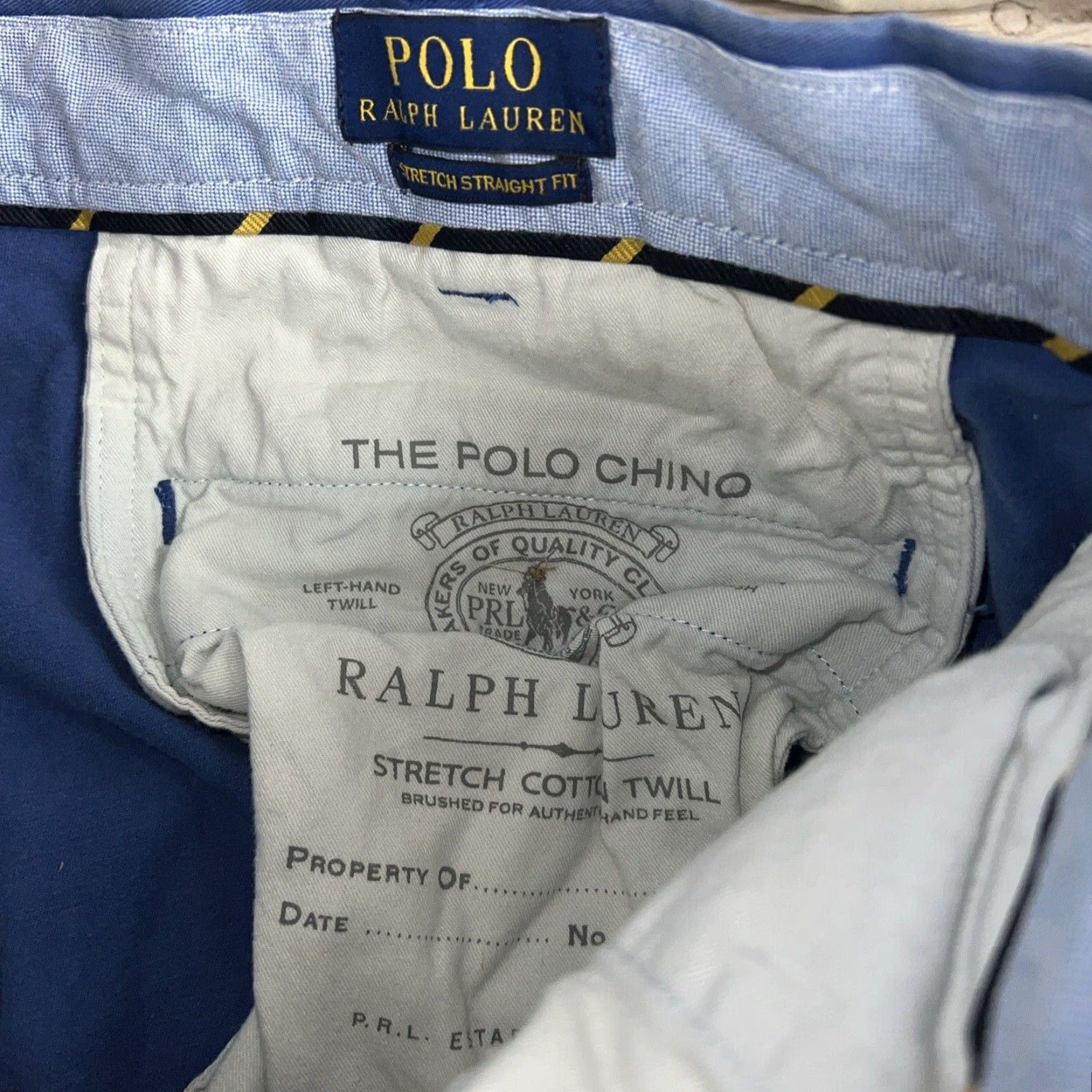 Polo Ralph Lauren Polo Ralph Lauren Pants Mens 36X34 Blue Stretch Straight Fit Comfort Size US M / EU 48-50 / 2 - 5 Thumbnail