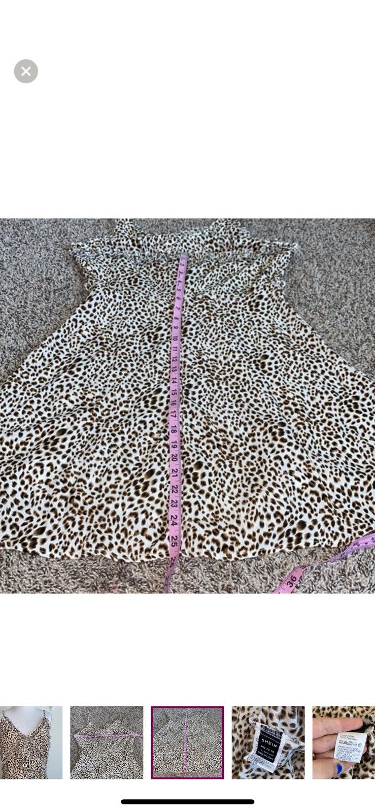 Shein Shein large cheetah print bow front dress Size L / US 10 / IT 46 - 4 Thumbnail