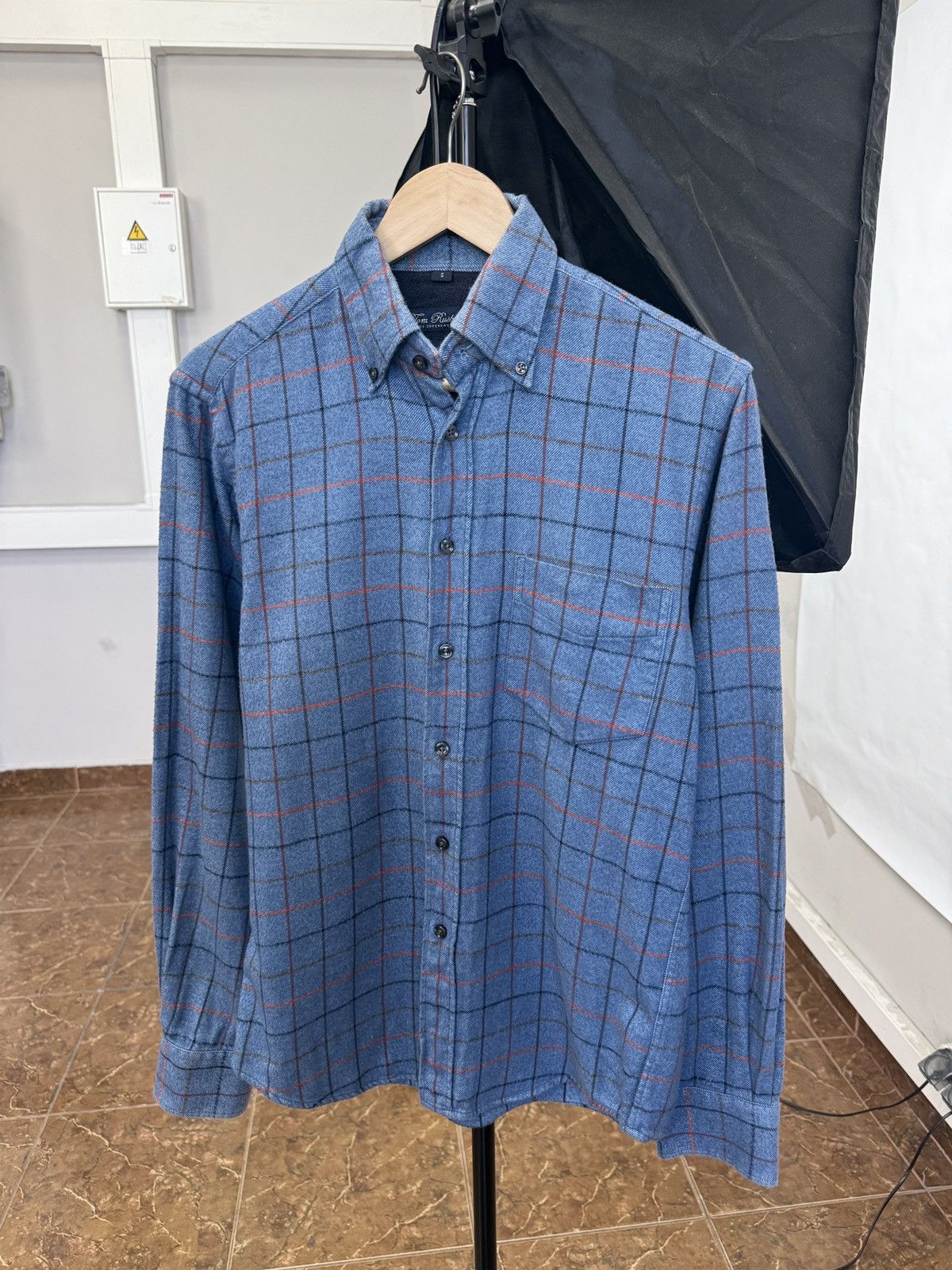 Flannel 🇩🇰 Tom Rusborg Of Copenhagen Luxury Flannel Shirt R13 Style Size US S / EU 44-46 / 1 - 1 Thumbnail