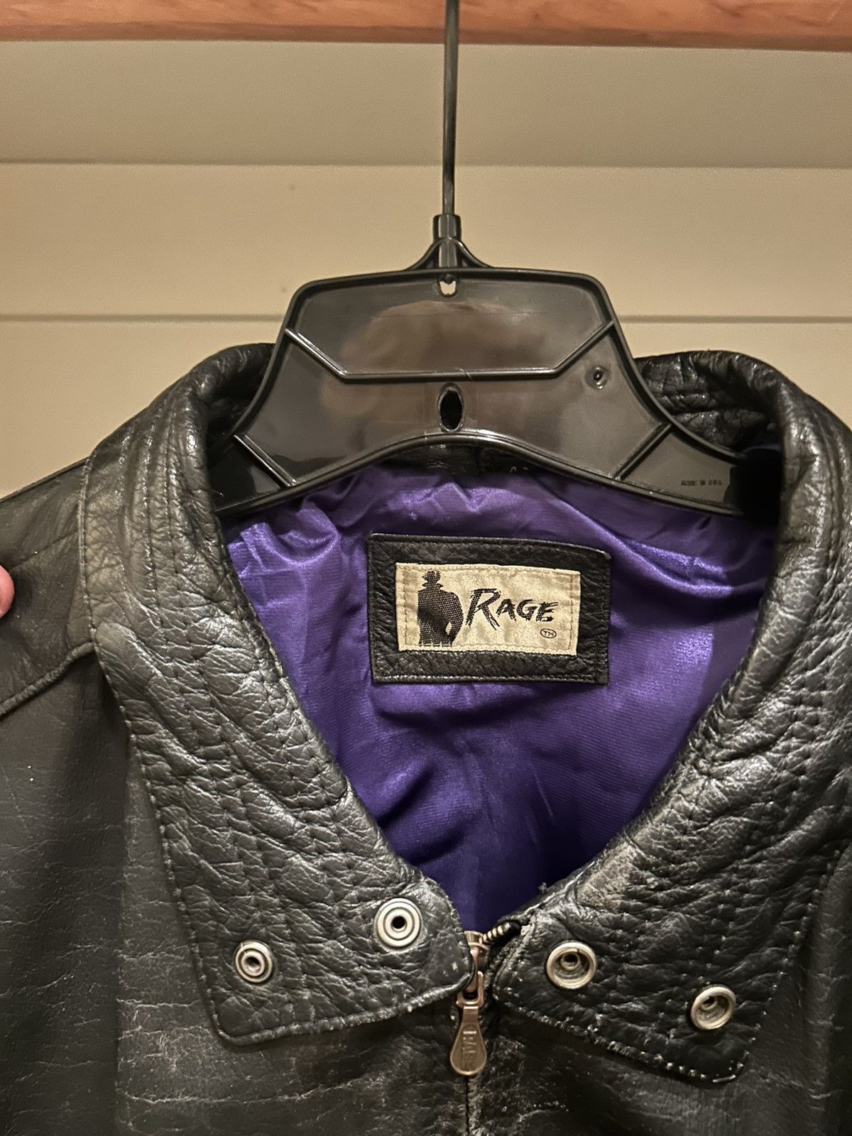 Vintage Vintage Rage Leather Biker Jacket Size US M / EU 48-50 / 2 - 2 Thumbnail