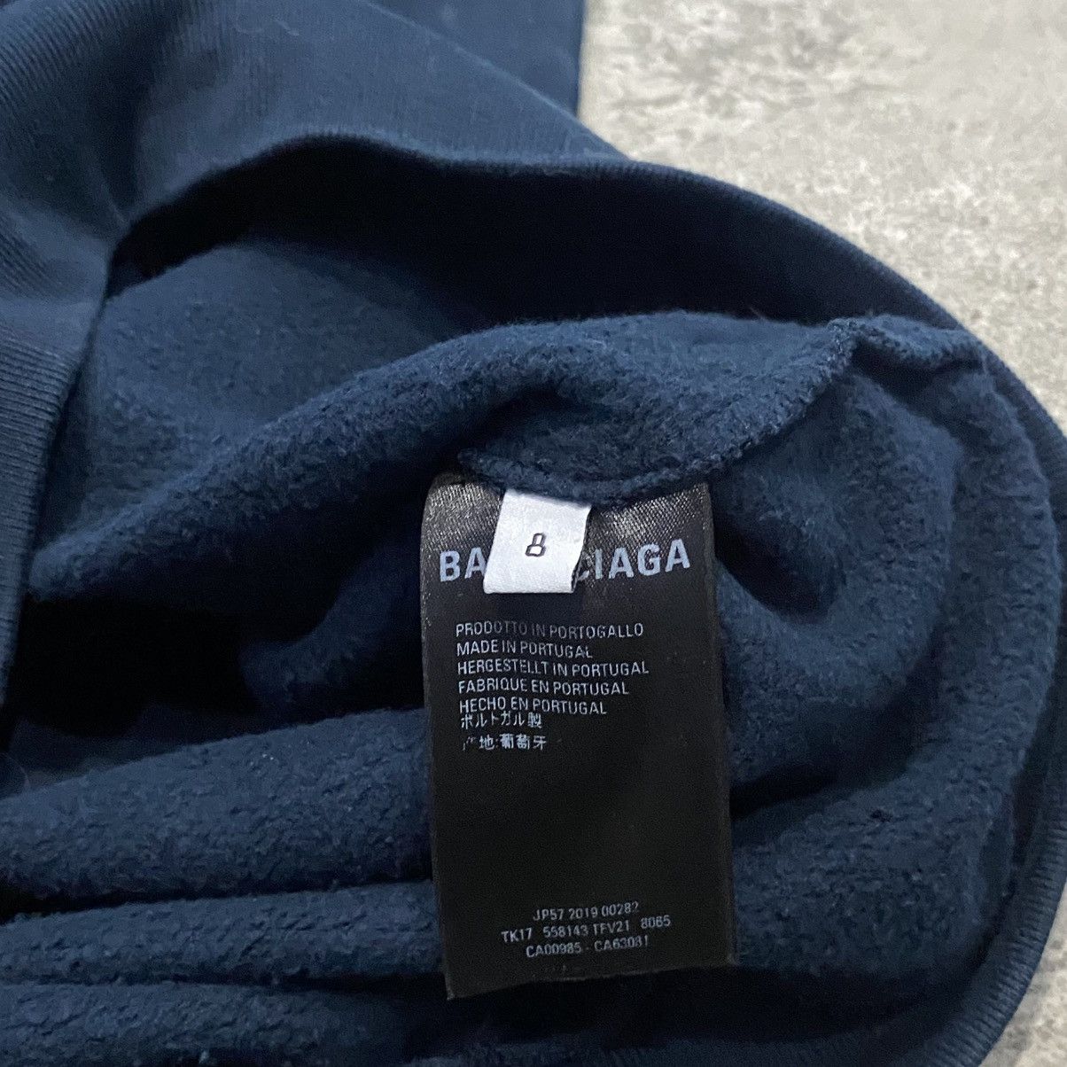 Balenciaga Balenciaga Script Hoodie Navy Size US XXS / EU 40 - 2 Thumbnail