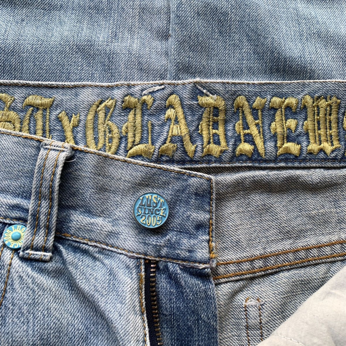 14th Addiction 2000s Lust x GladNews Patchwork Rockstar Distressed Jeans Size US 30 / EU 46 - 6 Thumbnail