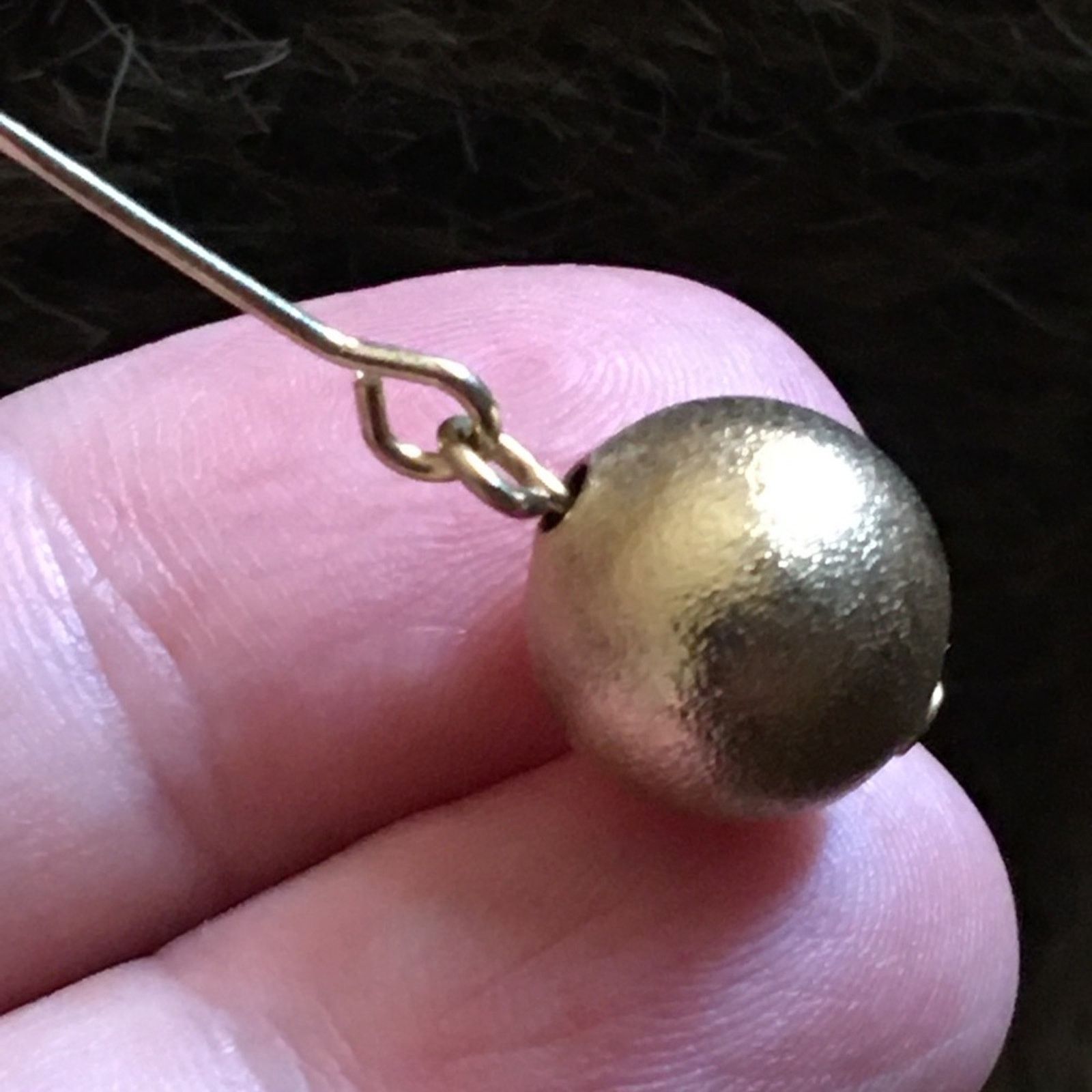 Vintage Vintage repurpose gold textured ball ear wires Size ONE SIZE - 3 Thumbnail