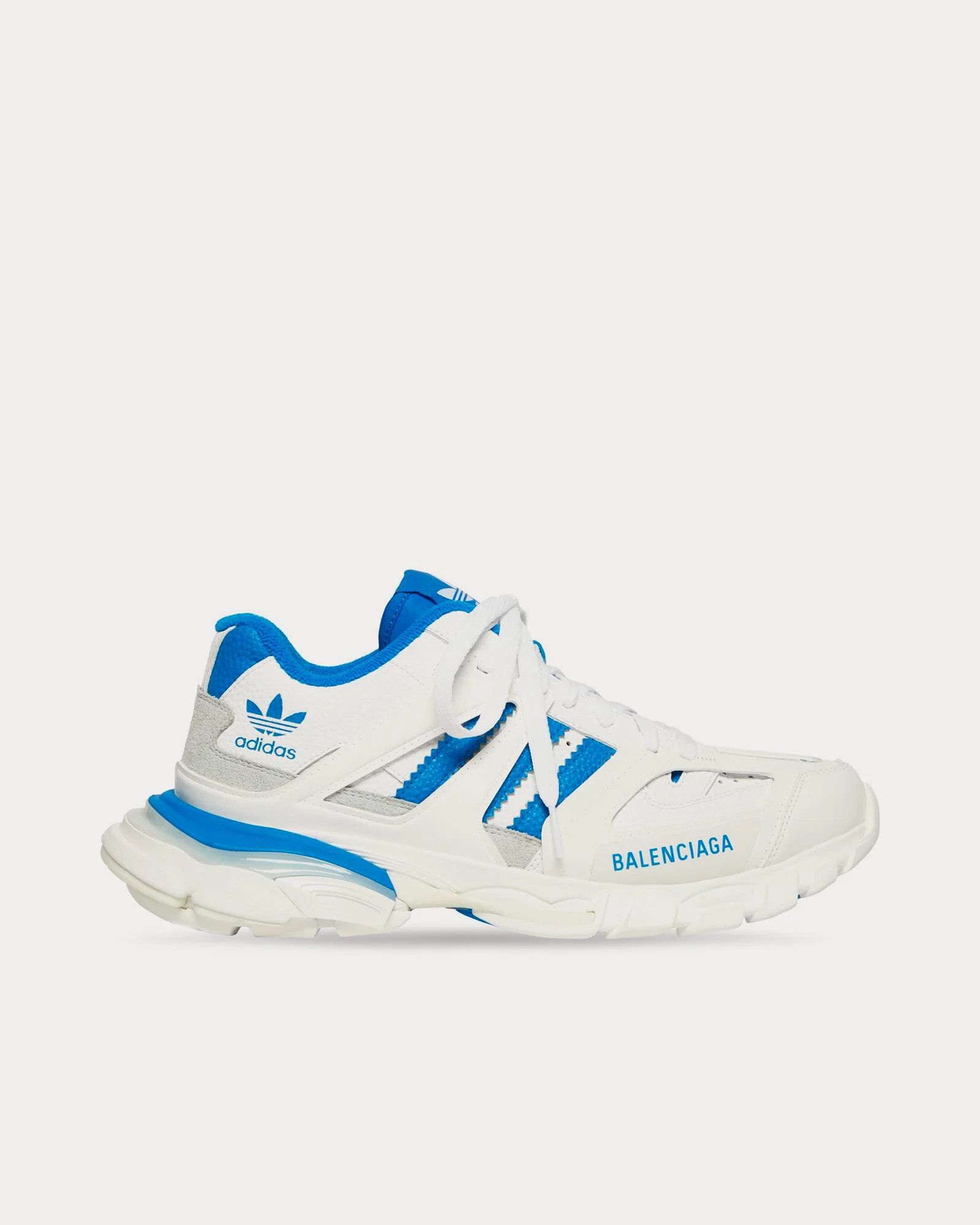 image of Balenciaga O1S1Rm0424 Track Forum Low Top Sneakers In Blue/white, Men's (Size 8)