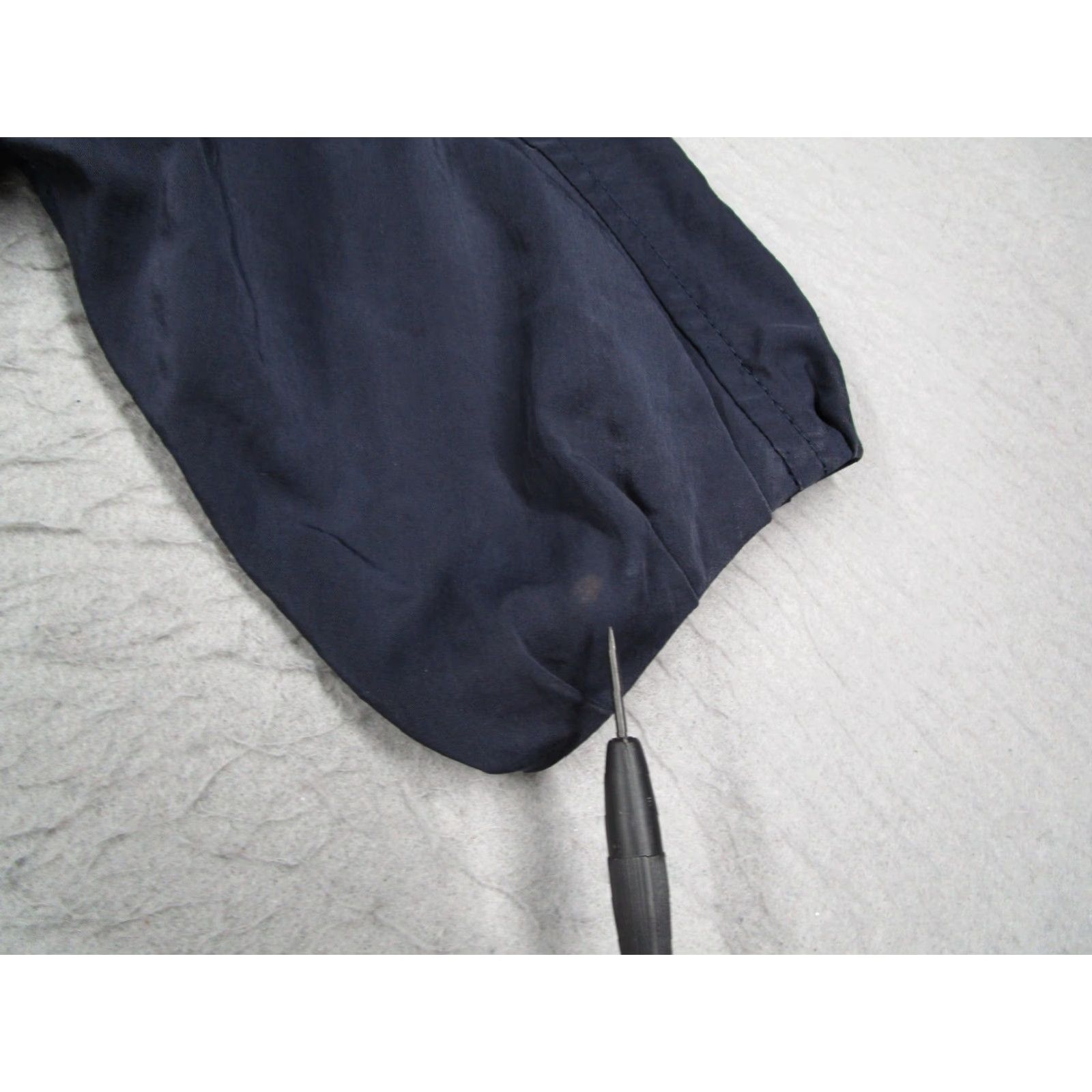Vintage LAPINE BLANCHE Jacket Womens 38 Lyocell Zip Front Cropped Blue 3/4 Sleeve Lightweight Casual Japan Size XS / US 0-2 / IT 36-38 - 5 Thumbnail