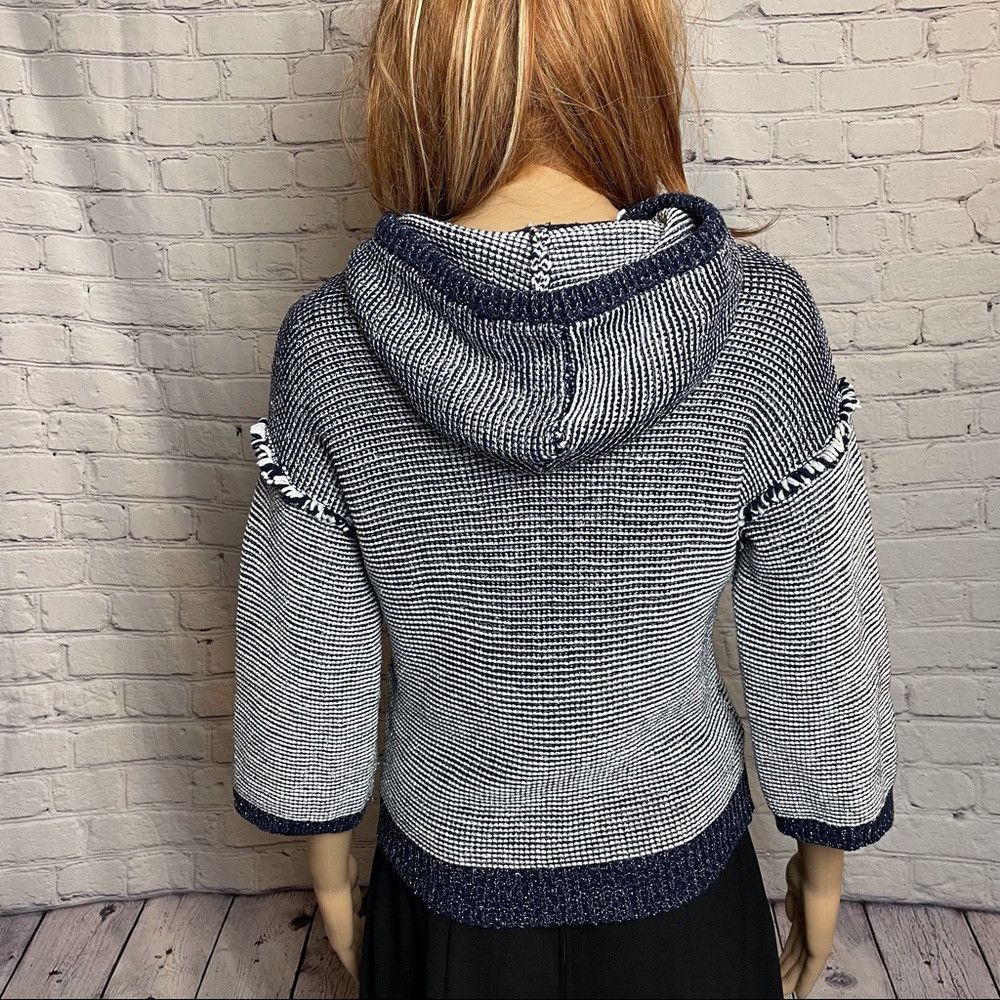 Other EVA MENDES Sweatshirt Hoodie Size M (runs small) Blue Silve Size S / US 4 / IT 40 - 4 Thumbnail