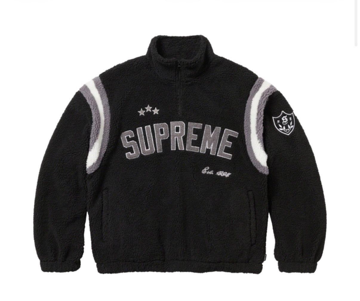 Supreme Supreme Arc Logo Half Zip Fleece Pullover Size US L / EU 52-54 / 3 - 1 Thumbnail