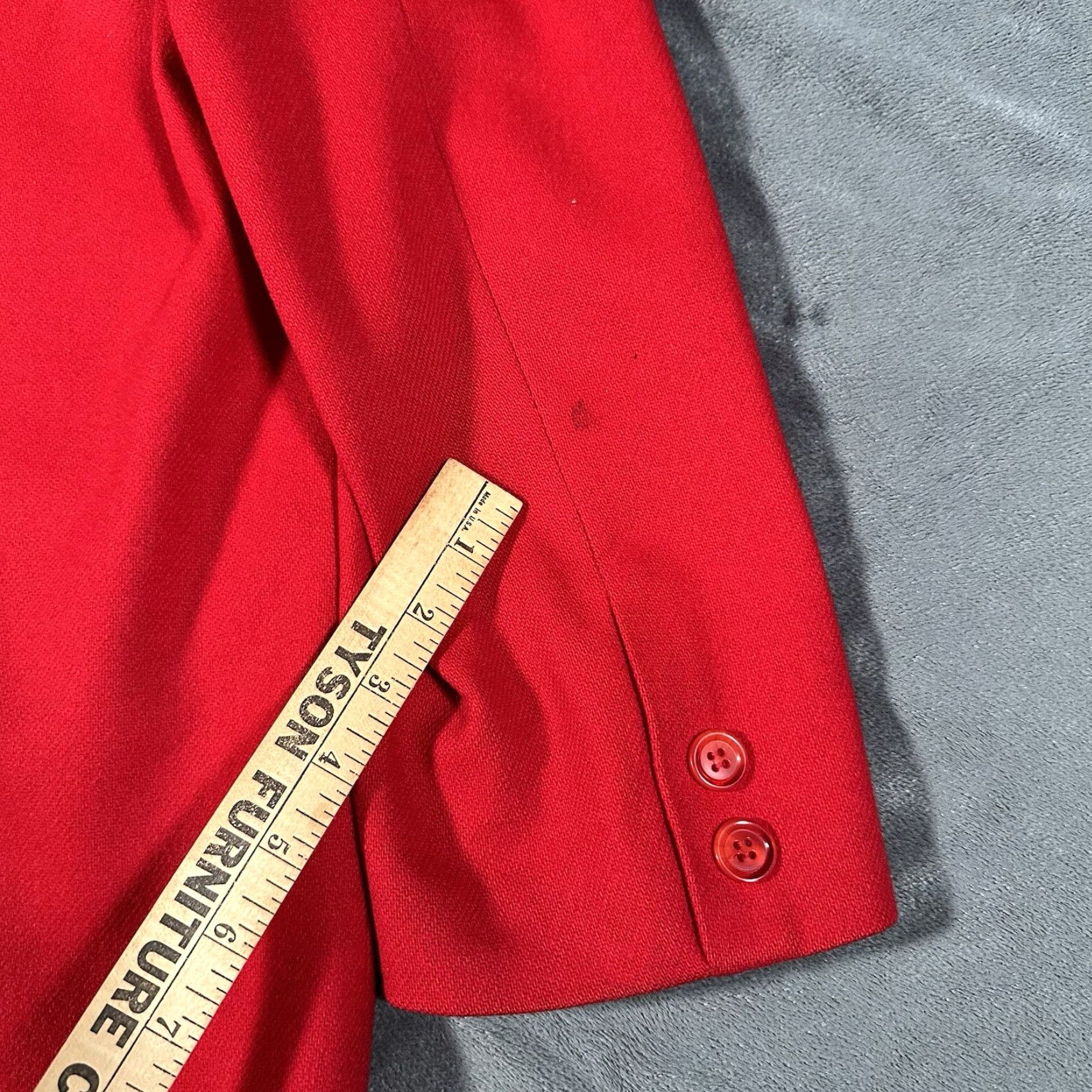 Vintage VINTAGE Kristen Blake Blazer Women’s Large Red Wool Suit Jacket Long Sleeve Formal Business 90s US Size L / US 10 / IT 46 - 7 Thumbnail