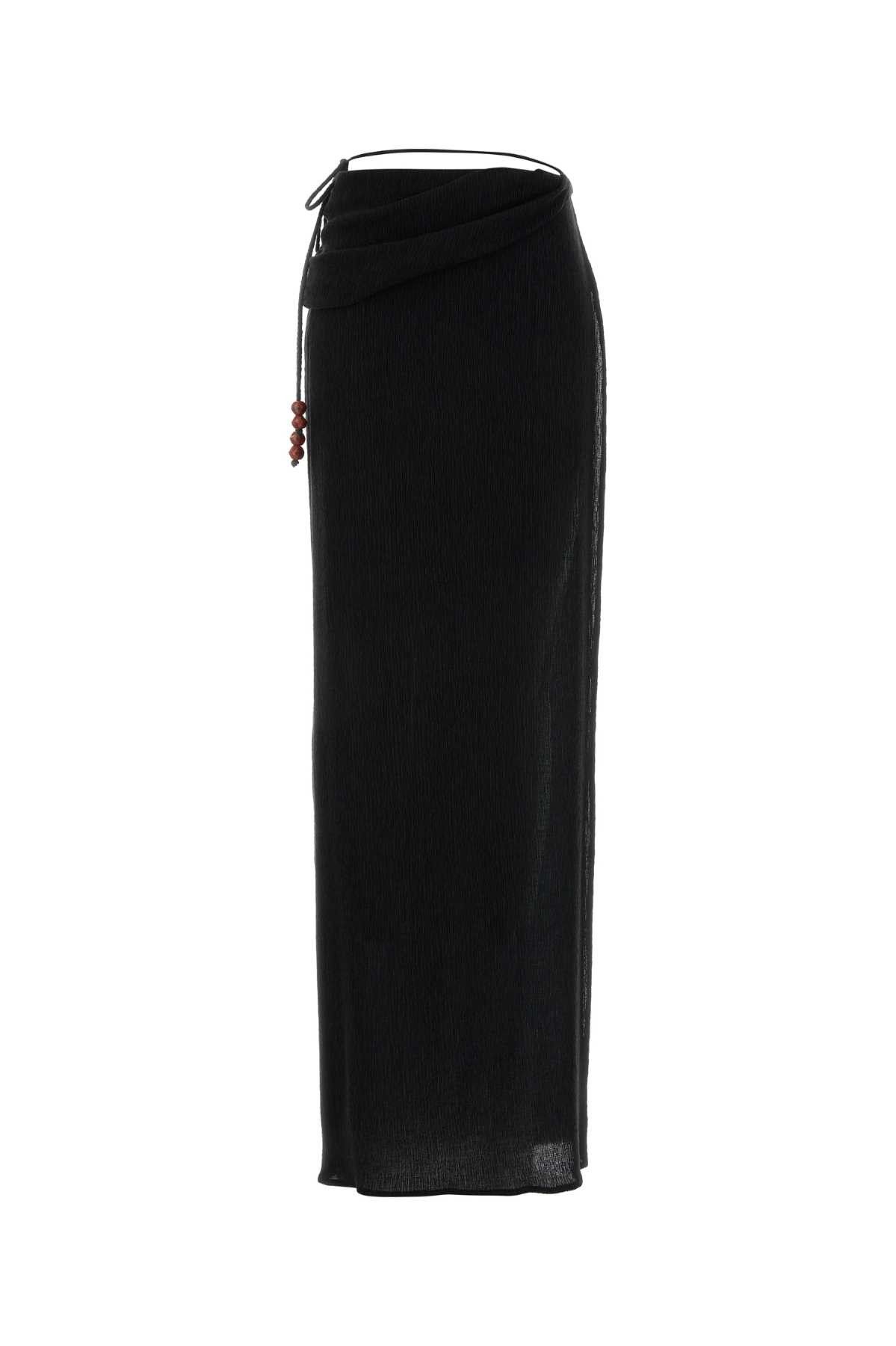 Magda Butrym Black Jersey Skirt Size 26" / US 2 / IT 38 - 1 Thumbnail