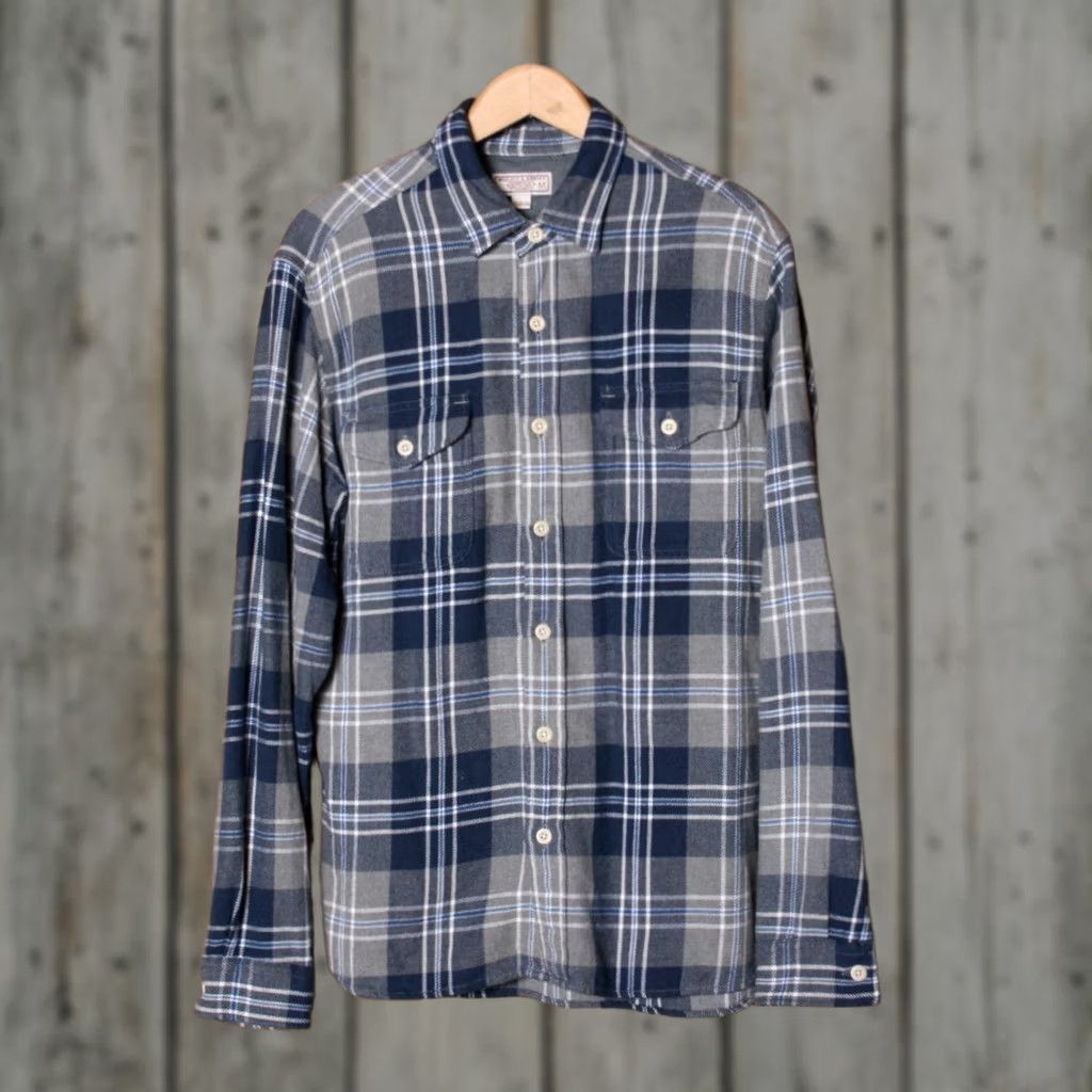 Wallace & Barnes WALLACE & BARNES Plaid Flannel Shirt M Button-Up Long Sleeve Cotton 100% Multicolor Men Size US M / EU 48-50 / 2 - 1 Thumbnail