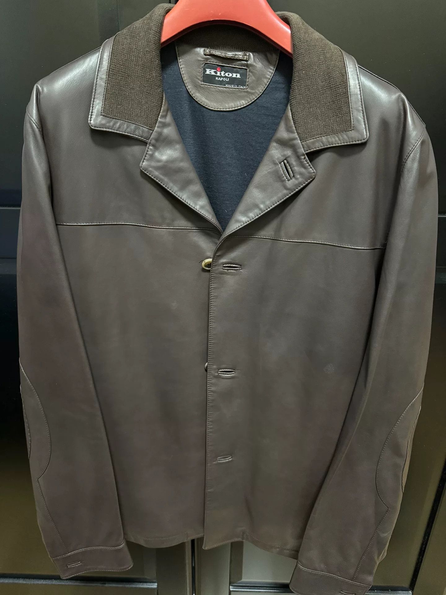 Kiton Kiton Brown Leather Jacket Size 48 Size US M / EU 48-50 / 2 - 1 Thumbnail