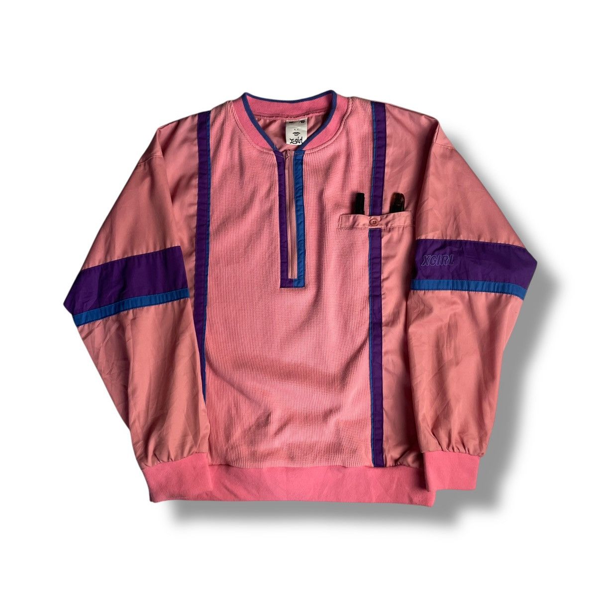 Hysteric Glamour XGIRL MULTICOLOR EMBROIDERED SPELL OUT COTTON + NYLON JACKET Size US L / EU 52-54 / 3 - 1 Thumbnail
