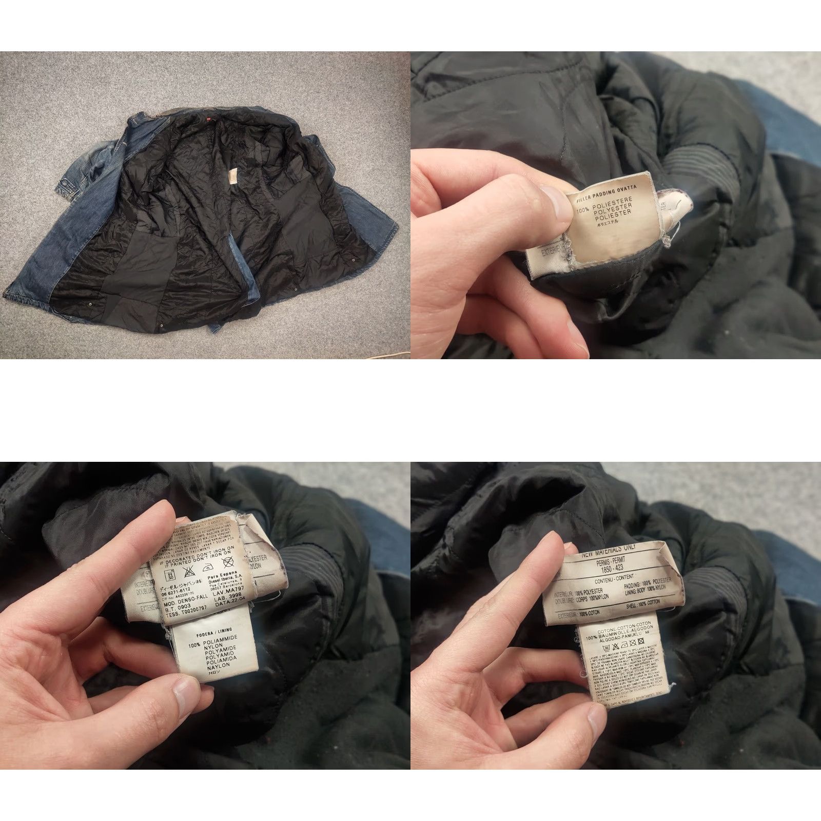Diesel VINTAGE Diesel Archive Denim Faded double-breasted coat Oversized Jacket XL Blue Denim Archive 90s Grunge Mens Jacket Size US XL / EU 56 / 4 - 11 Thumbnail