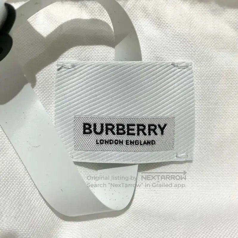 Burberry Burberry White Cotton Women's Shirt with Stripe. Size L / US 10 / IT 46 - 5 Thumbnail