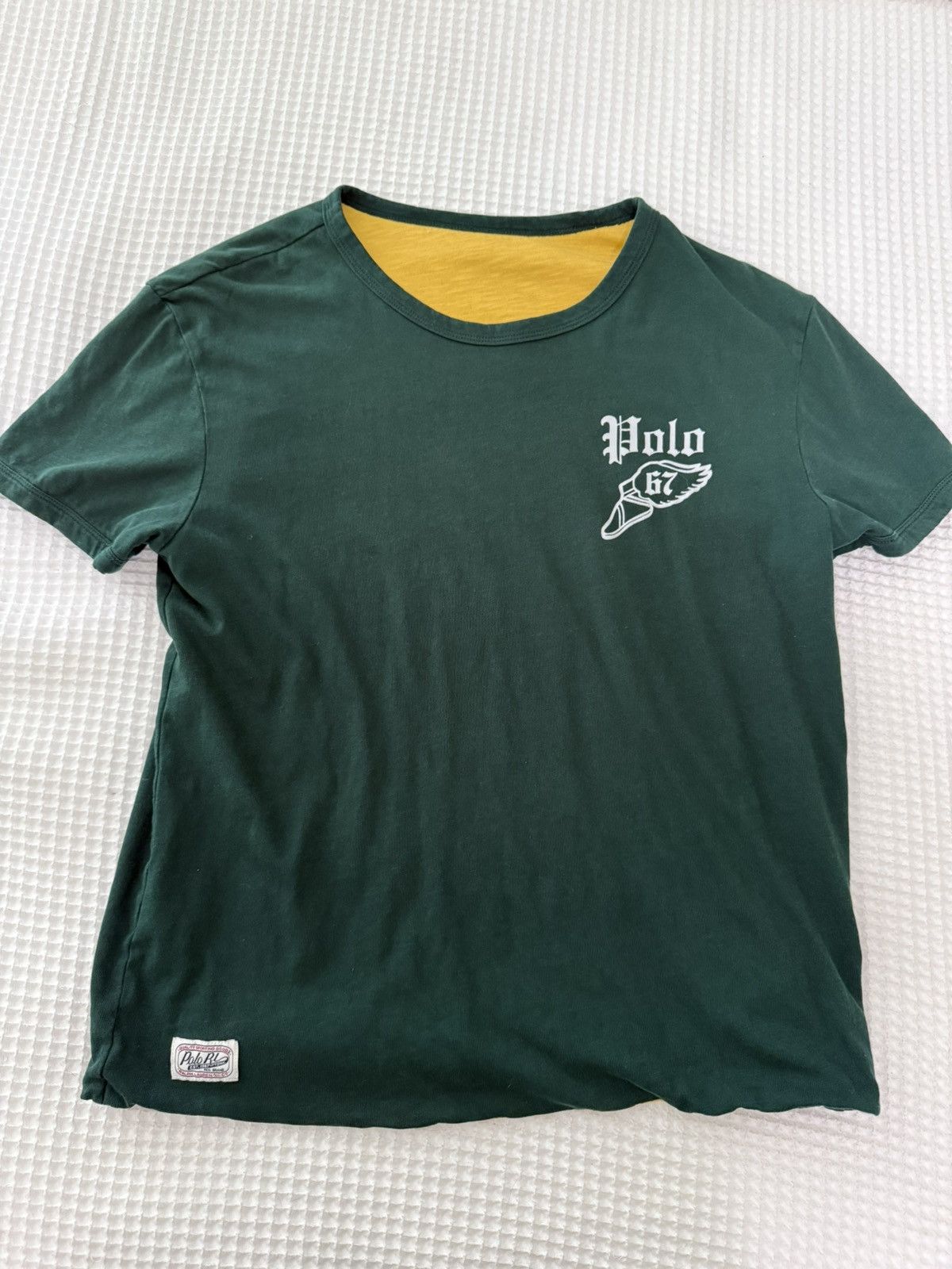 Polo Ralph Lauren Reversible polo ralph lauren Green And Yellow athletic Shirt Size US S / EU 44-46 / 1 - 1 Thumbnail