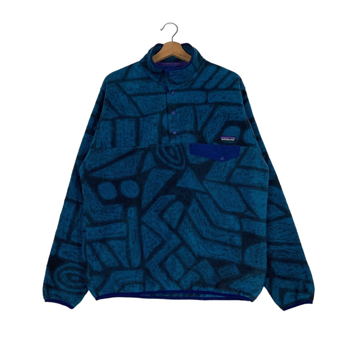 Patagonia PATAGONIA Turtle Neck Half Snap Button Fleece #0586-C27 Size US M / EU 48-50 / 2 - 1 Thumbnail