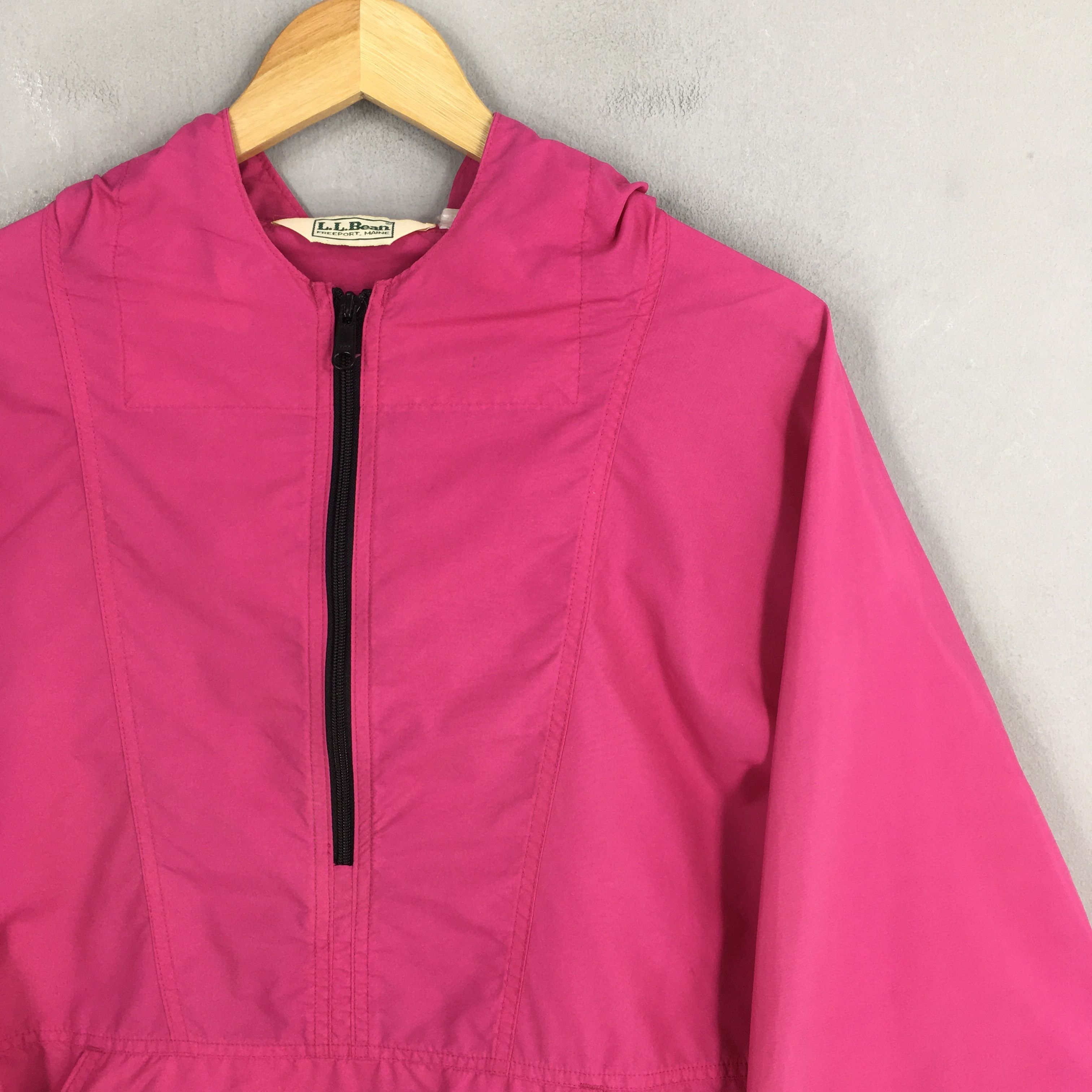 L.L. Bean Vintage LL Bean Anorak Pink Hoodie Jacket XLarge Size US XL / EU 56 / 4 - 2 Thumbnail