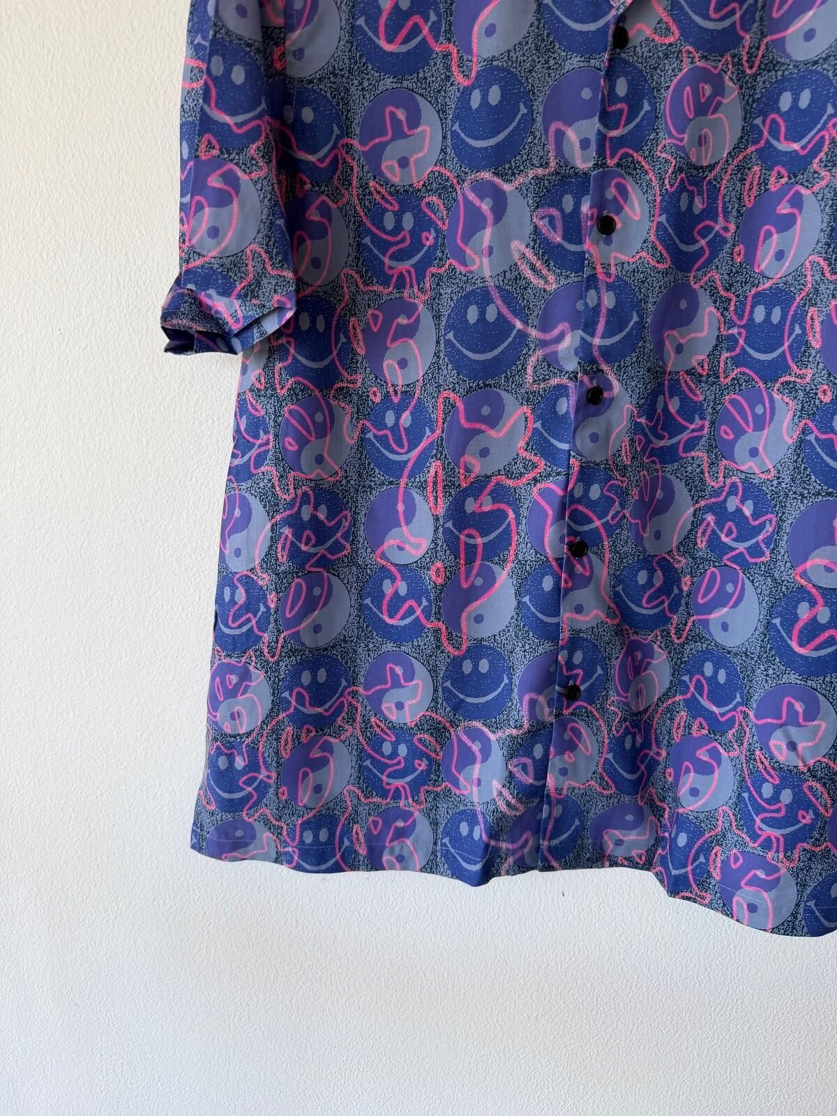 Ksubi new ksubi medium short sleeve resort shirt yin yang blue Size US M / EU 48-50 / 2 - 3 Thumbnail
