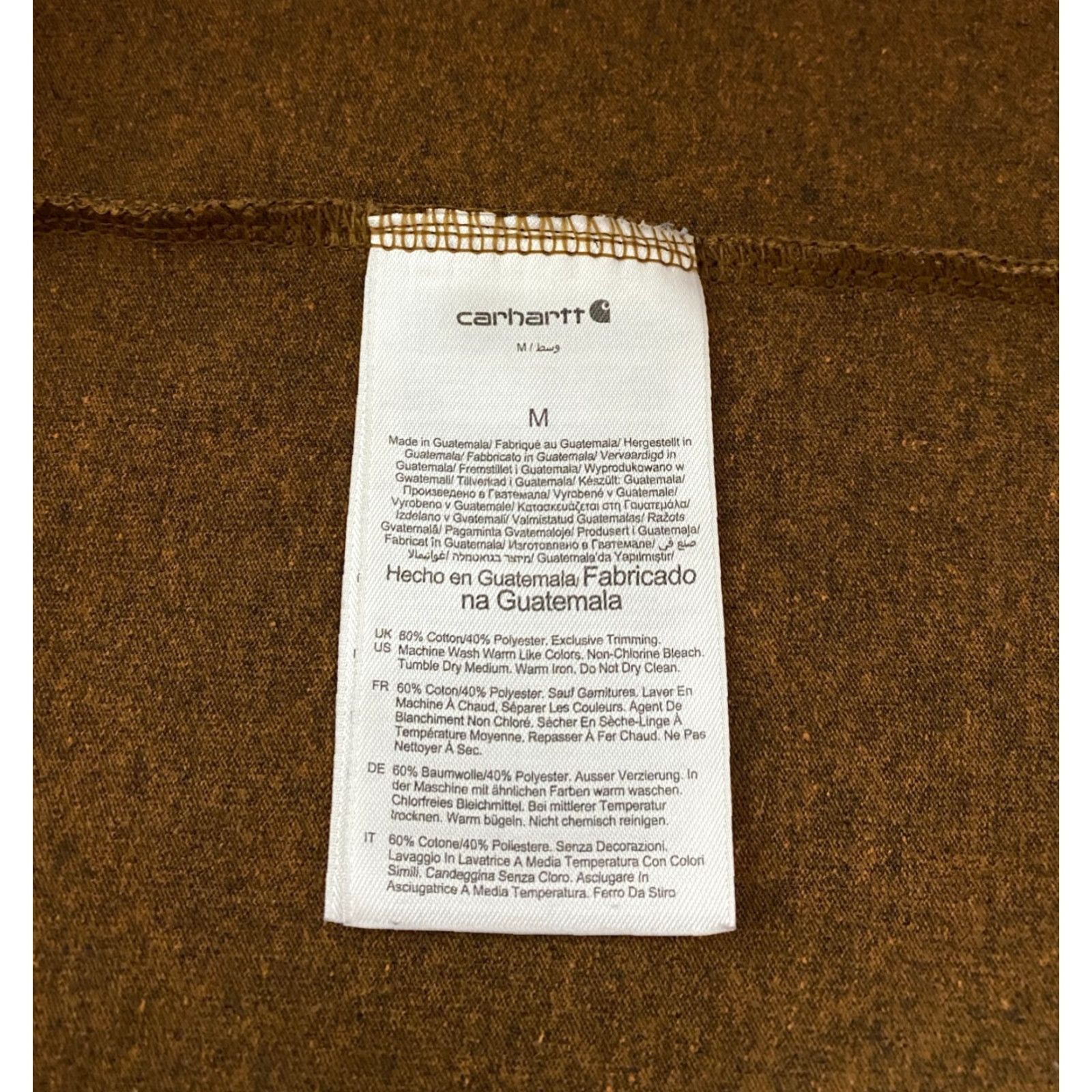 Carhartt VINTAGE Carhartt Loose Fit Pocket T Shirt Men's M Brown Short Sleeve Size US M / EU 48-50 / 2 - 4 Thumbnail