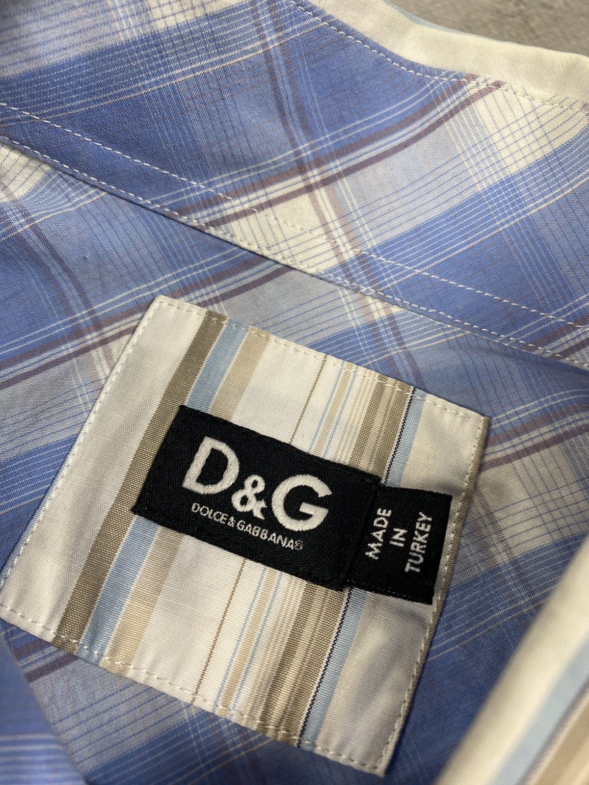 Dolce & Gabbana × Vintage Vintage Dolce & Gabbana D&G Striped Shirt Size L Size US L / EU 52-54 / 3 - 4 Thumbnail