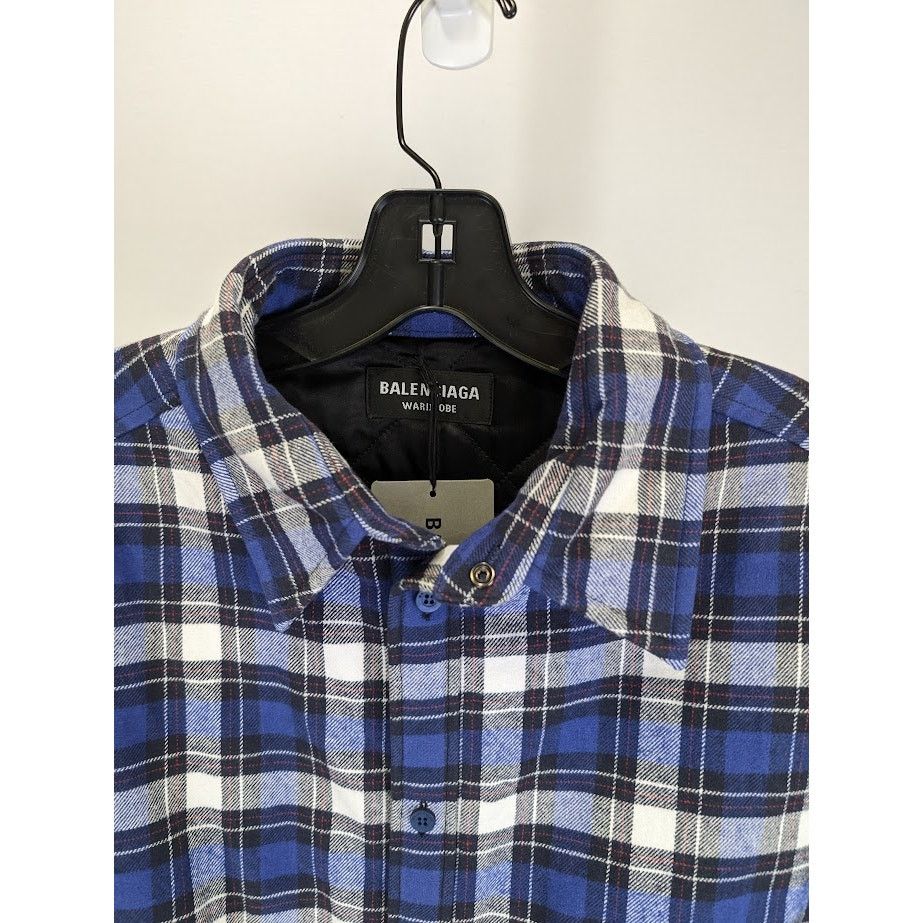 Balenciaga o1rshd1 Dress Shirt in Multicolor Size US S / EU 44-46 / 1 - 4 Thumbnail