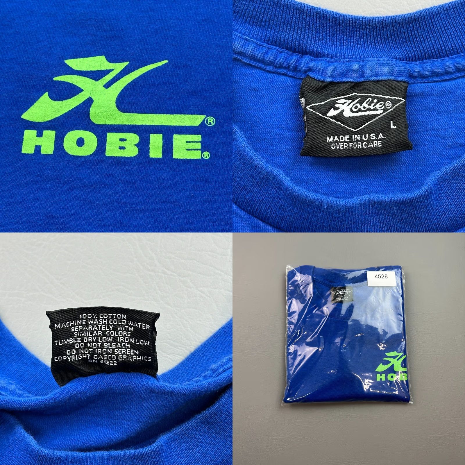 Vintage Vintage Hobie Shirt Mens Large Blue Sailboat Graphic Skate Surf Wear USA 80s 90s Size US L / EU 52-54 / 3 - 9 Thumbnail