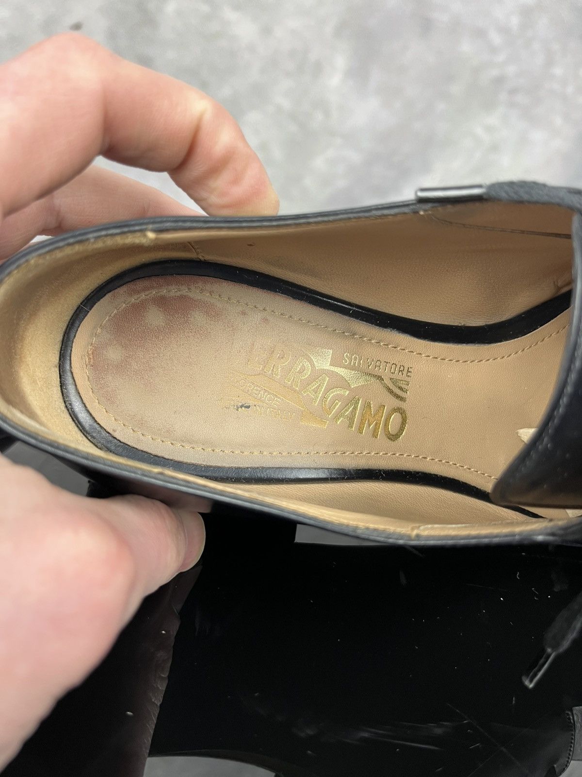 Salvatore Ferragamo Salvatore Ferragamo Women's Black Leather Oxford Size 9.5 C Size US 9.5 / IT 39.5 - 13 Thumbnail