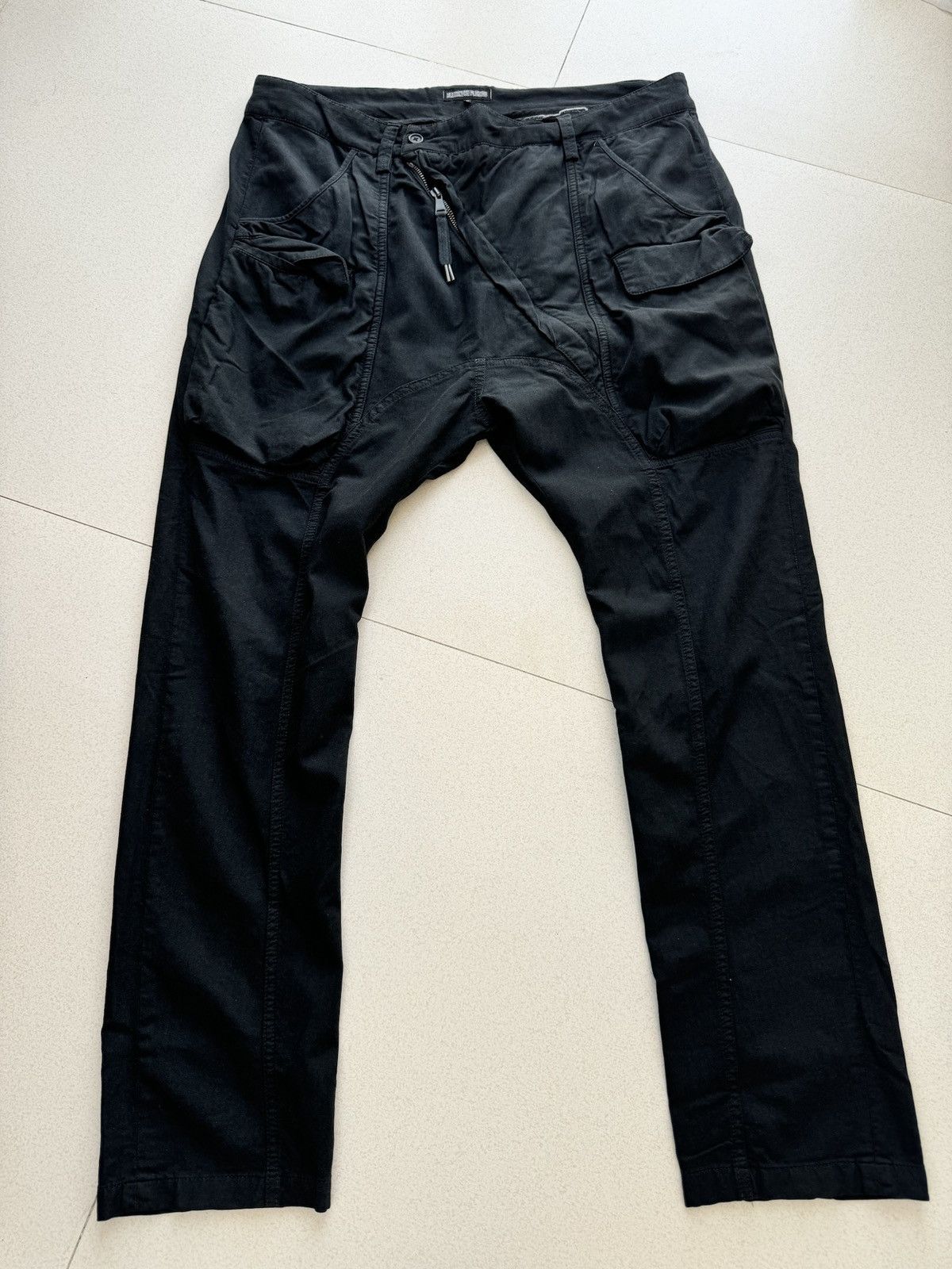 assymetric cargo pants