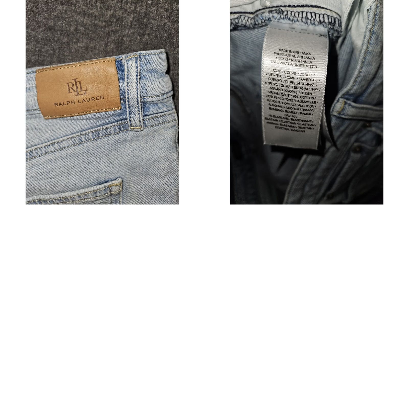 Ralph Lauren Lauren Ralph Shorts Womens 12 Blue Black Label Cut Off Women High Rise Stretch Size 34" / US 12 / IT 48 - 8 Thumbnail