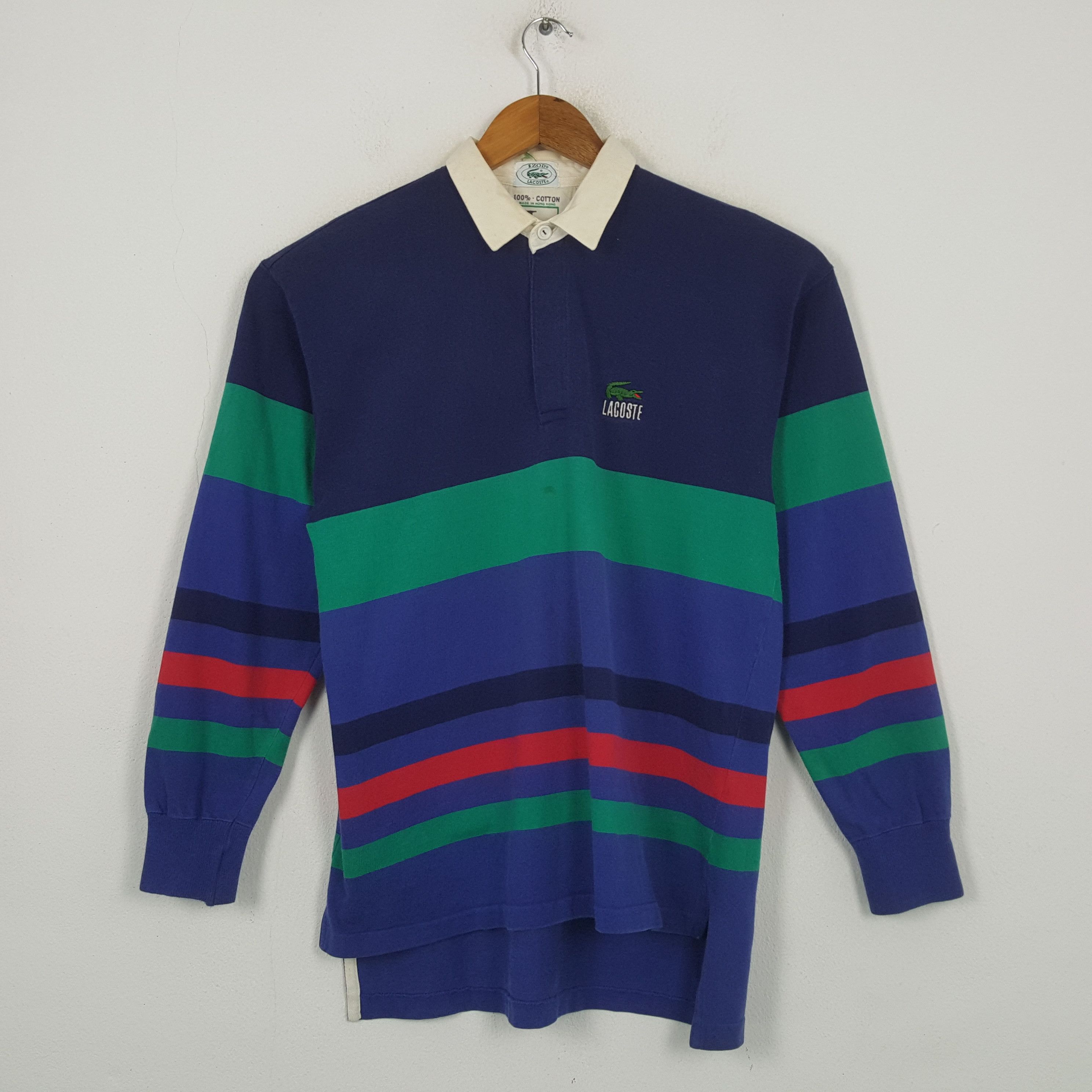 Lacoste Vintage Lacoste Sportswear Rugby Polos Shirt RR2 Size US L / EU 52-54 / 3 - 1 Thumbnail