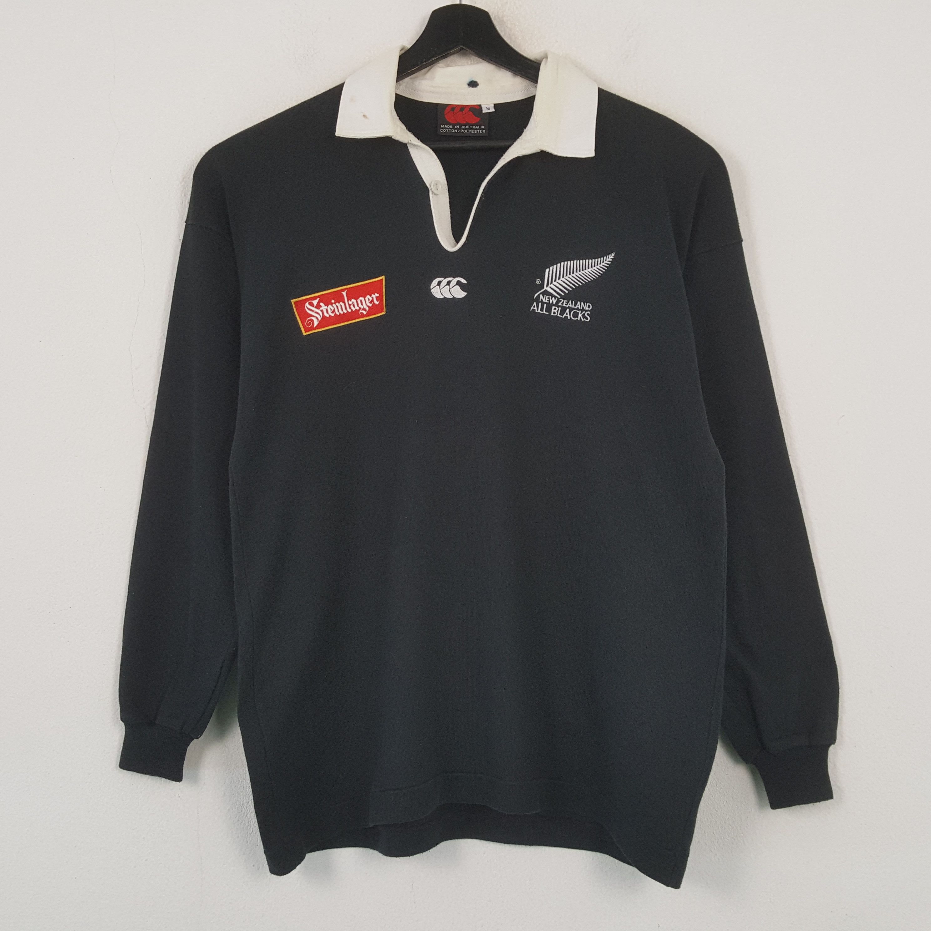 Designer Canterbury New Zealand All Blacks RUGBY Style Polos C294N23 Size US L / EU 52-54 / 3 - 1 Thumbnail