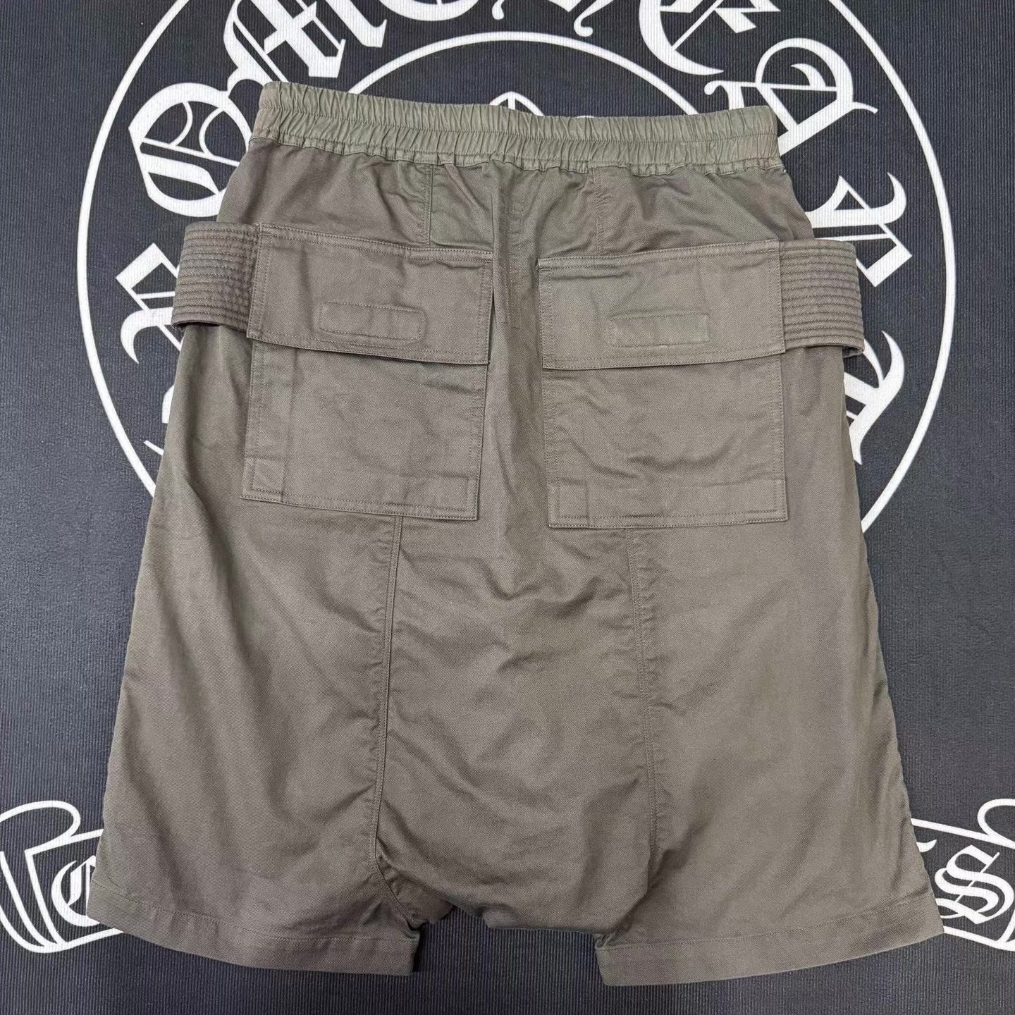 Rick Owens RO Double Ring Military Green Shorts Q10 Size US 34 / EU 50 - 2 Thumbnail