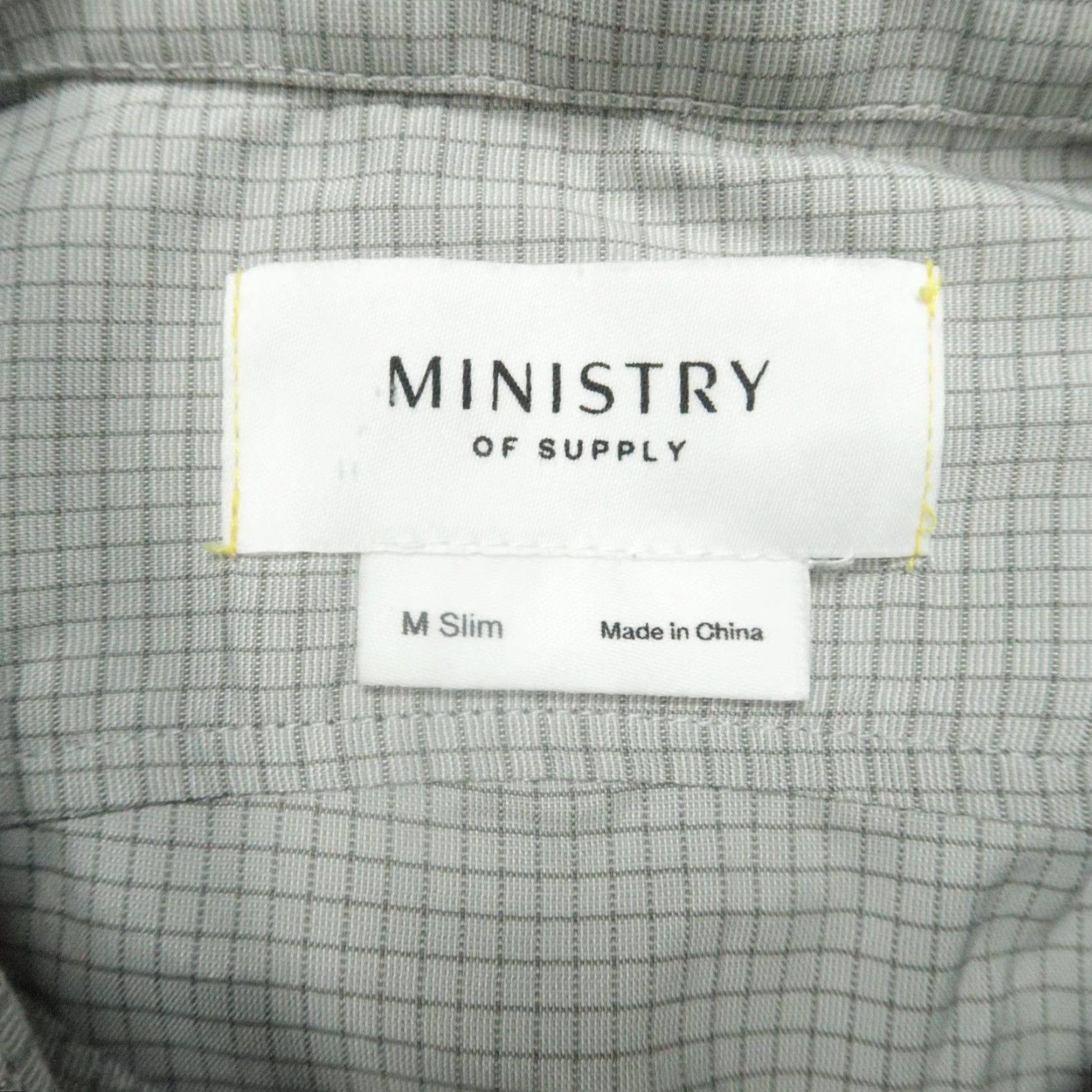 Vintage Ministry Of Supply Shirt Men Medium Gray Slim Performance Long Sleeve Ventilated Shirts Size US M / EU 48-50 / 2 - 3 Thumbnail