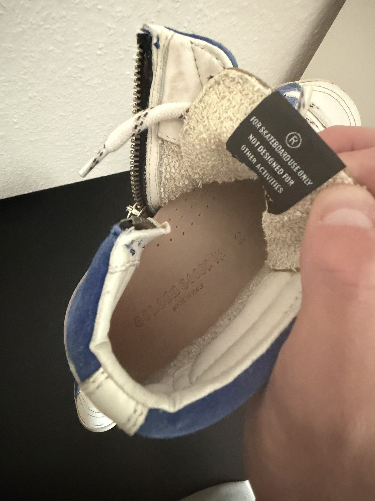 Golden Goose Golden Goose Slide High Top Sneakers Blue/White Red Star Size US 4 / IT 34 - 13 Thumbnail