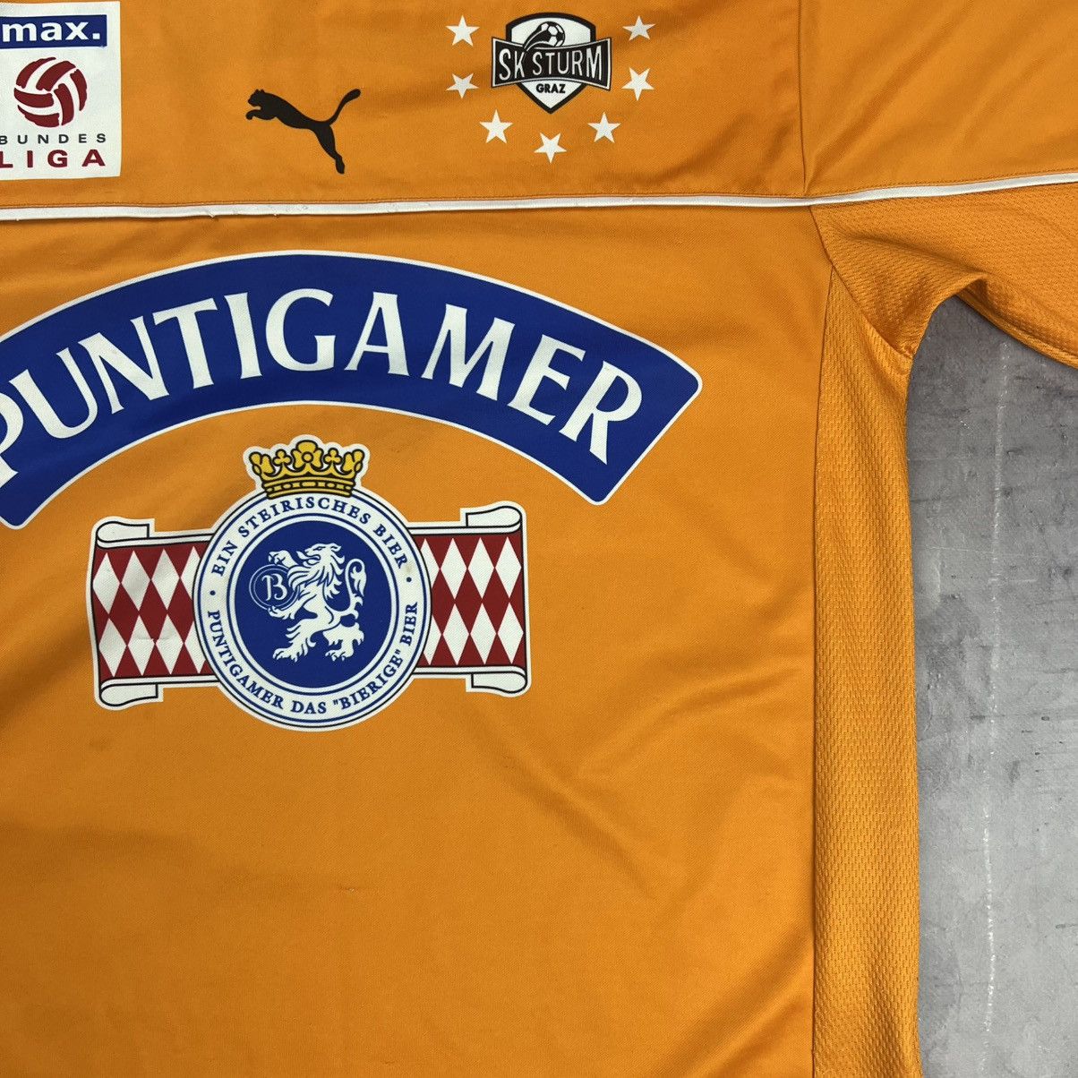 Puma Rare! SK Sturm Graz Away Soccer Jersey Shirt 00s Vintage Size US M / EU 48-50 / 2 - 11 Thumbnail