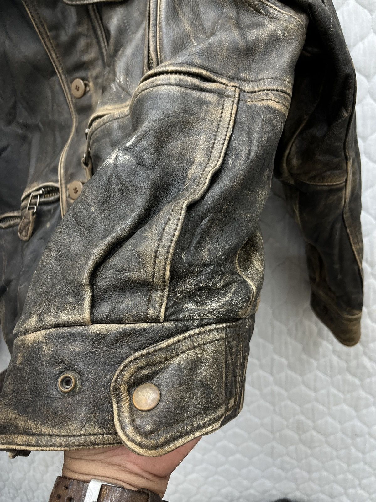 Vintage 🔥🔥🔥STEALS CAPTAIN CHARLES LINDBERG TRIUMPH LEATHER JACKET Size US M / EU 48-50 / 2 - 8 Thumbnail