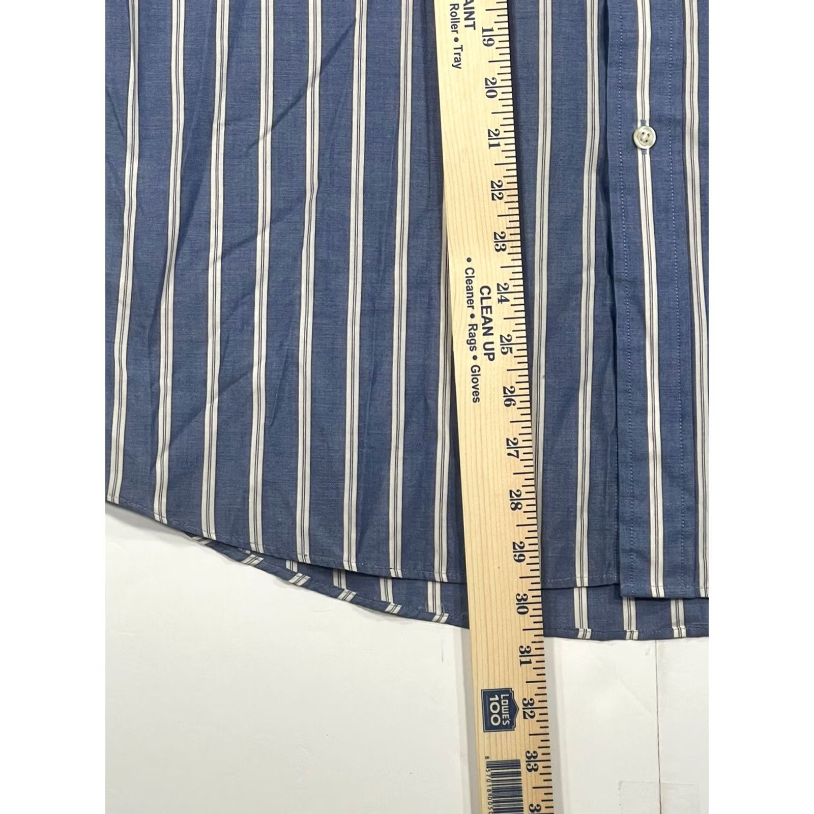 Vintage Christopher Hayes Mens M Blue White Striped Long Sleeve Flannel Button Front Shirt Size US M / EU 48-50 / 2 - 4 Thumbnail
